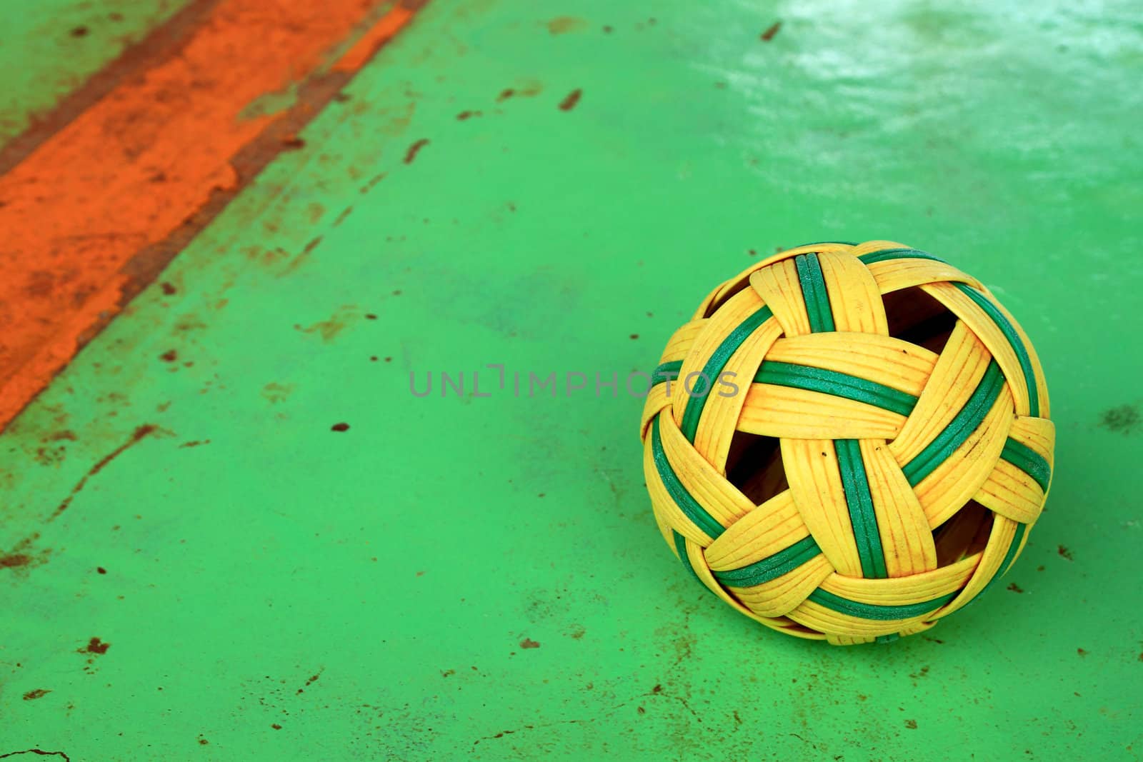 Ratan ball on the field