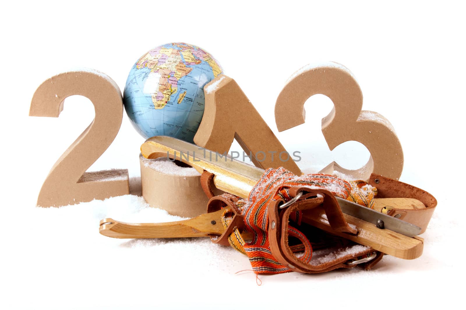 Paper numbers forming 2013 as for the new year 