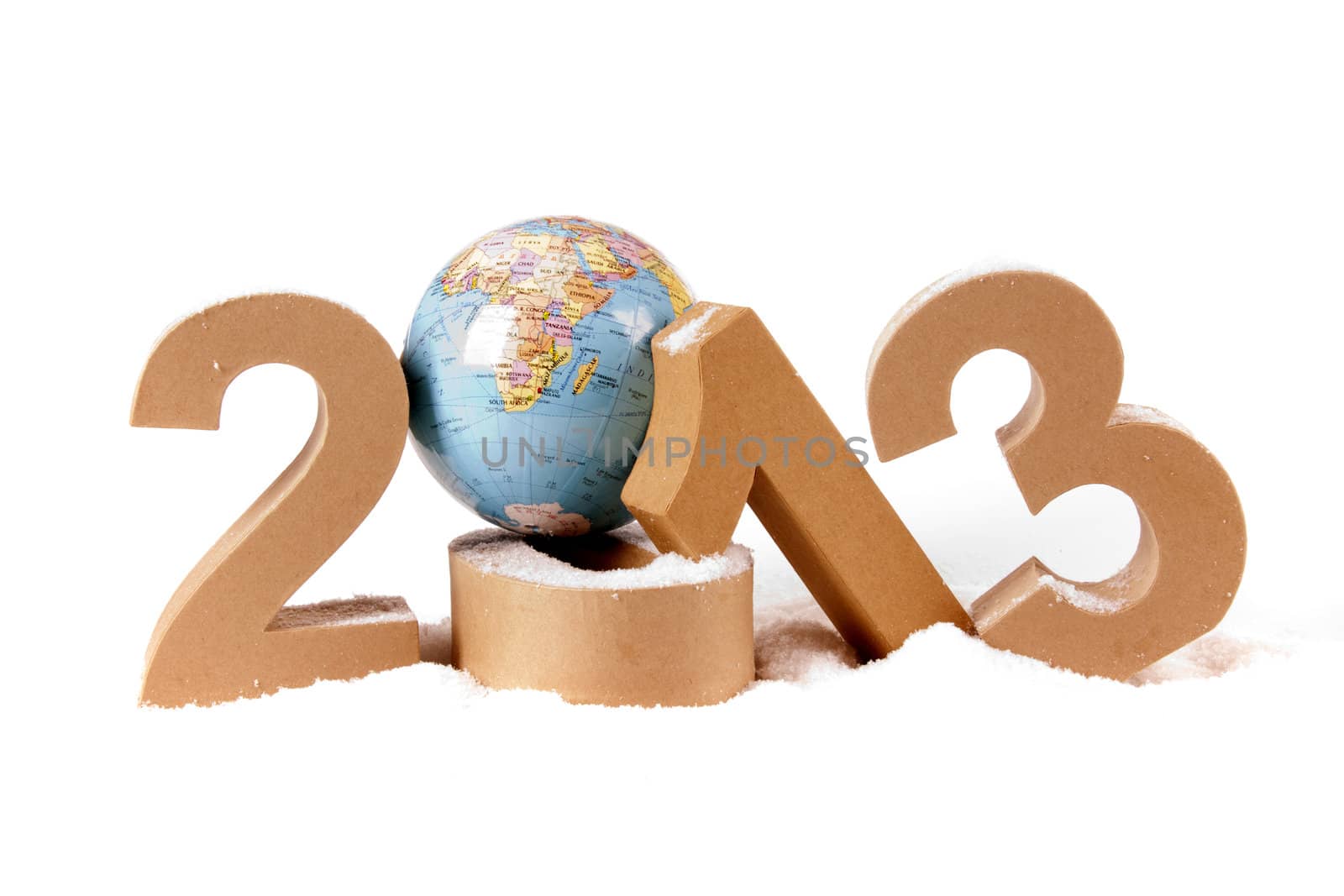 Paper numbers forming 2013 as for the new year 