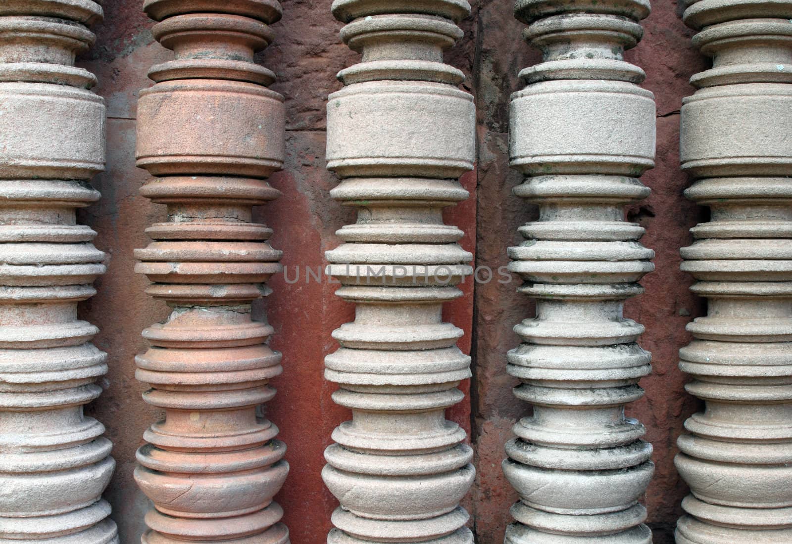 Ancient stone wall in Phanomrung temple, Thailand