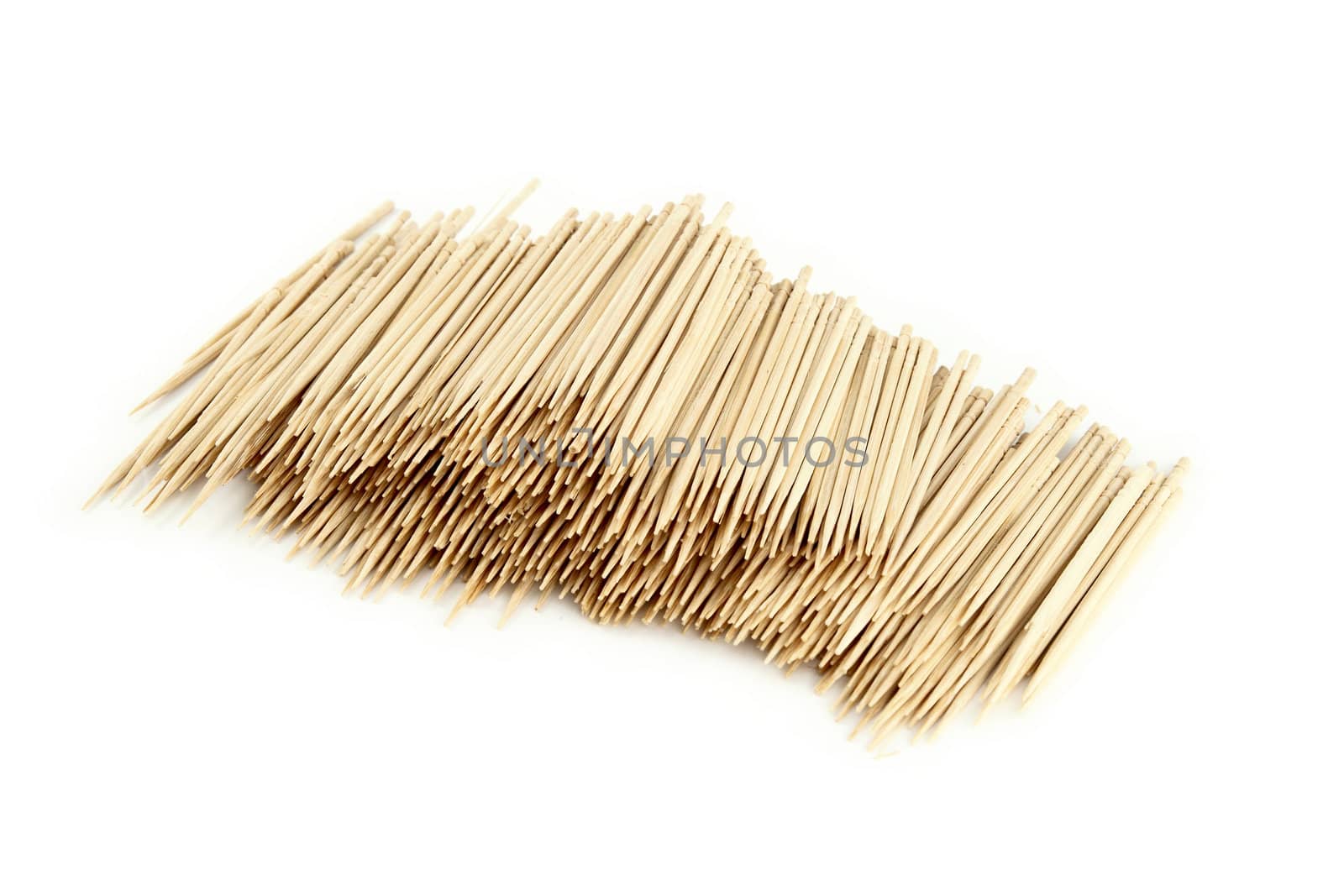 Many toothpick, isolated on white