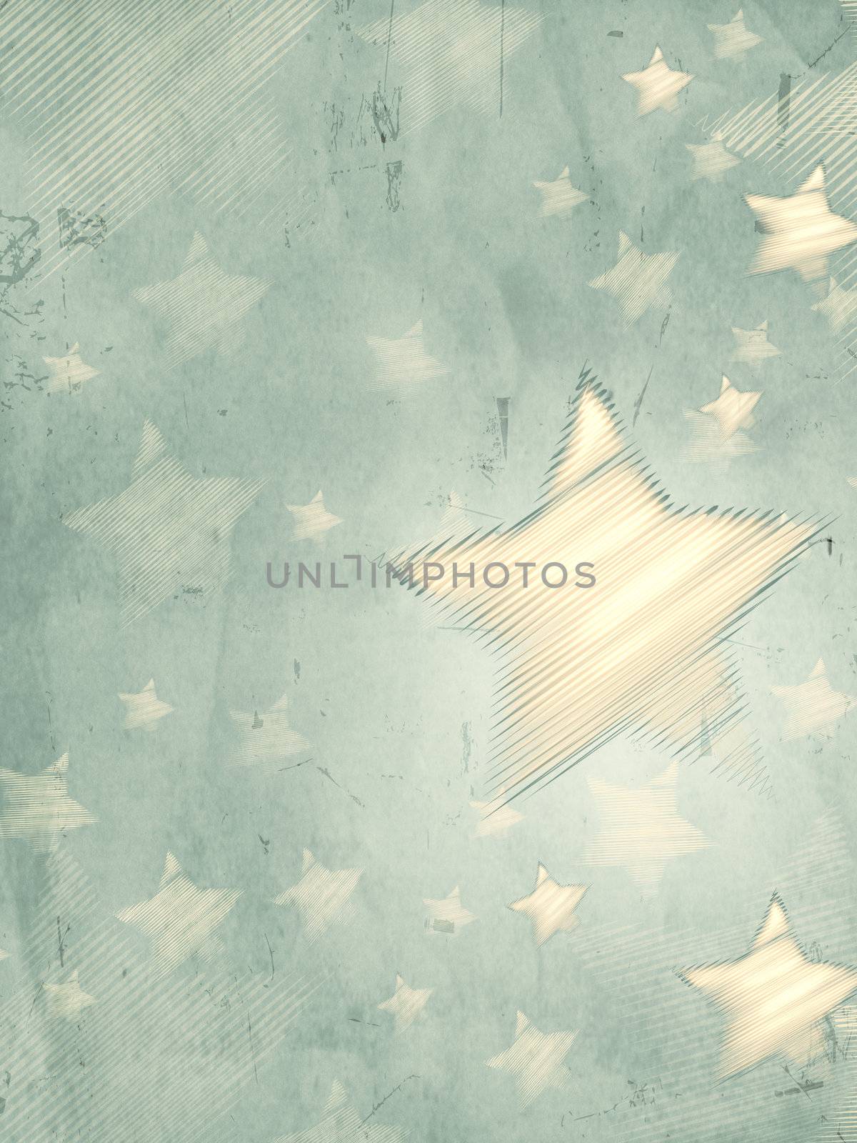 abstract grey background with illustrated striped stars, retro christmas card, vertical
