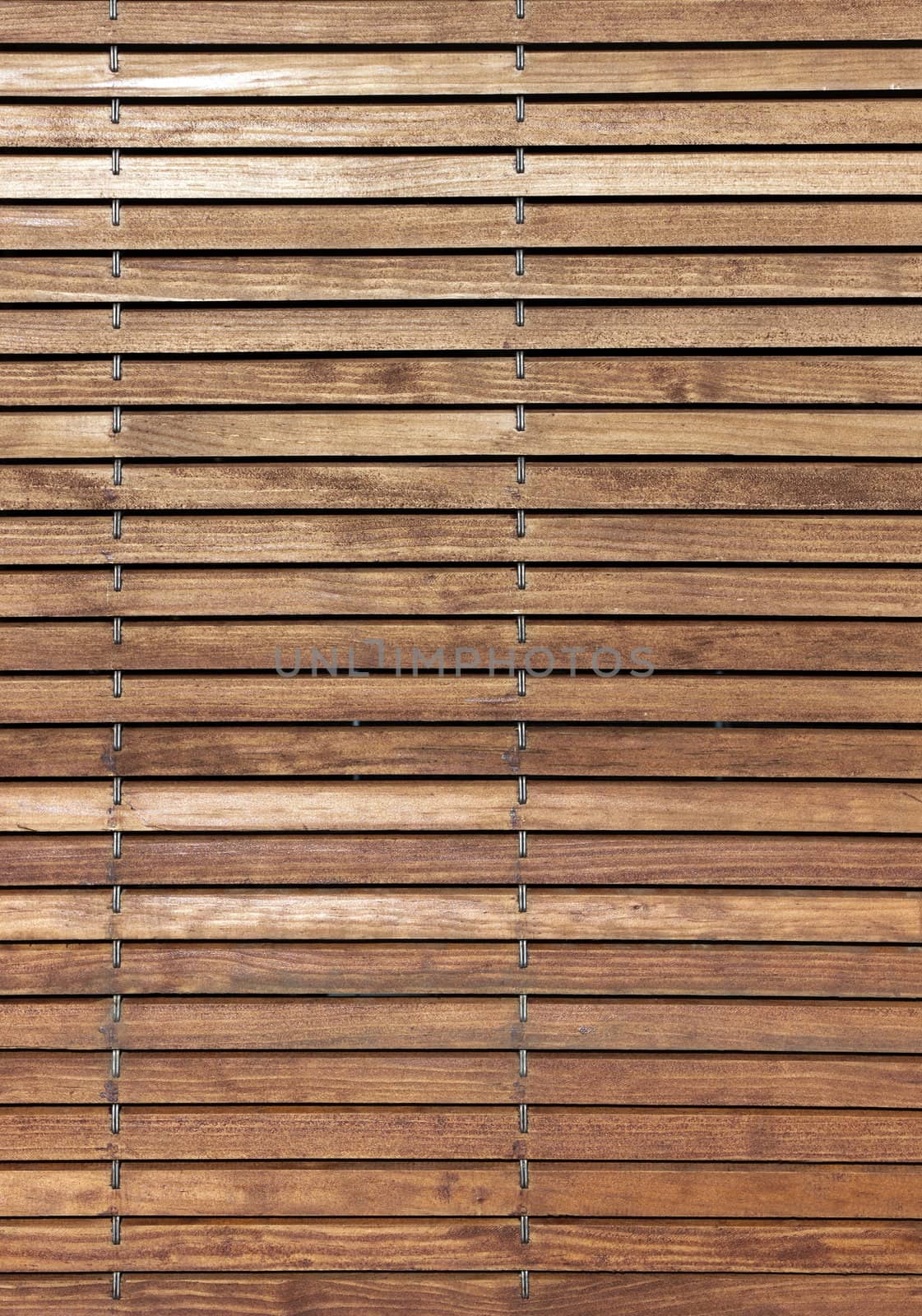 Wooden horizontal jalousie texture abstract background
