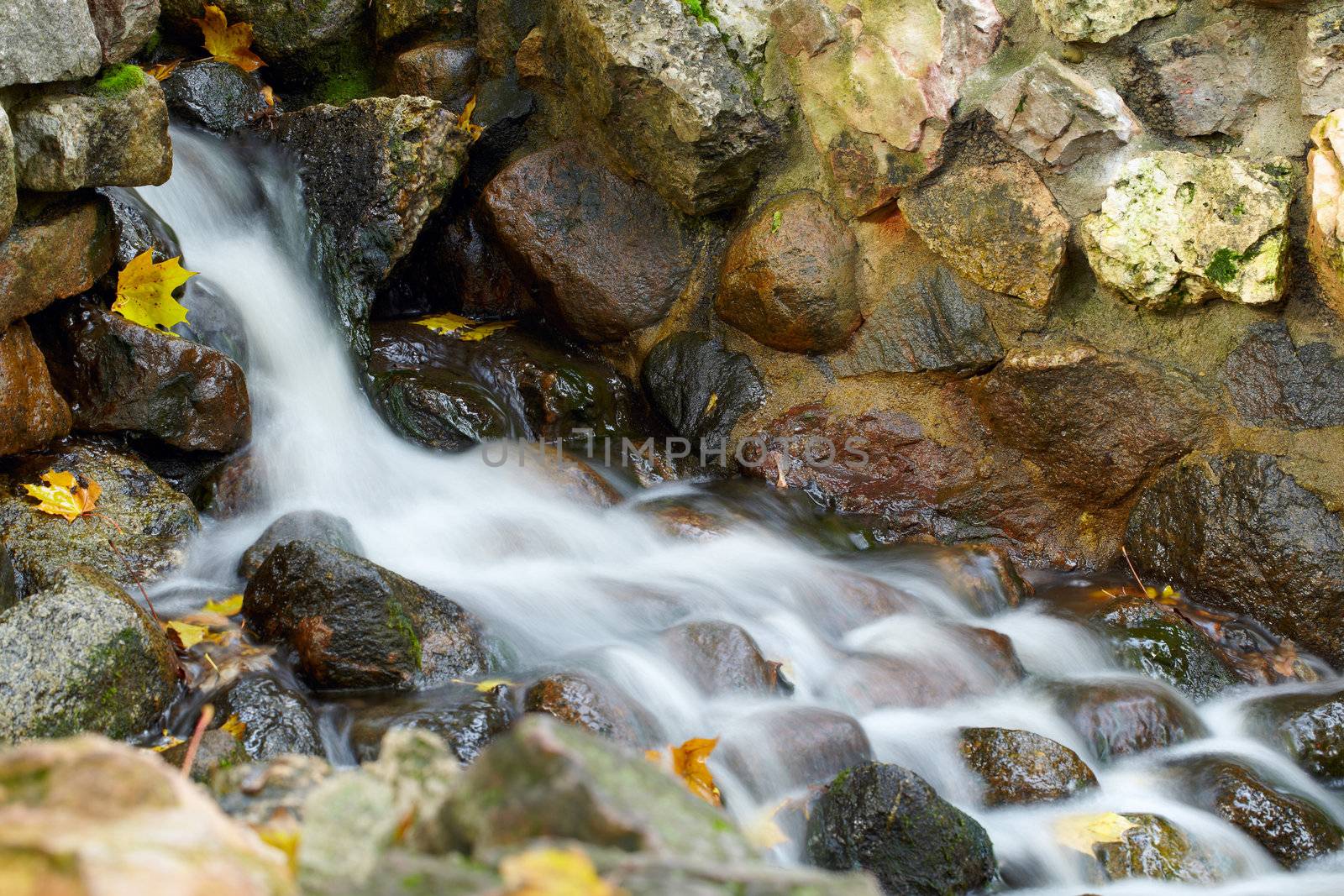 Water shot with long exposure in the park