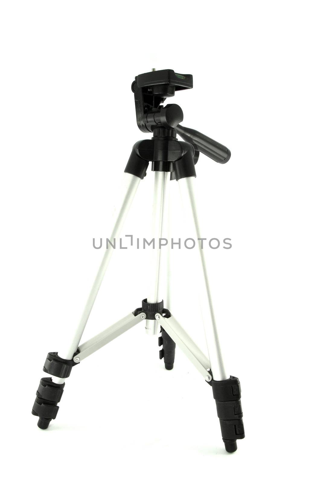 camera tripod isolated on white by geargodz