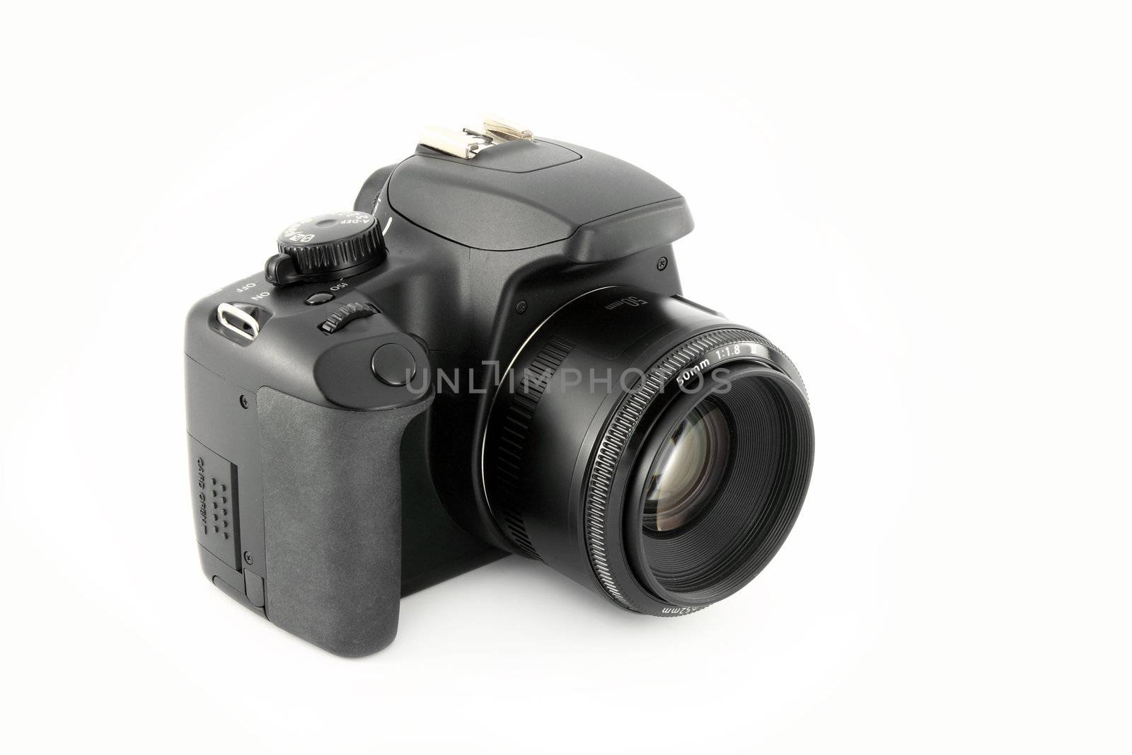 digital camera isolated on white background