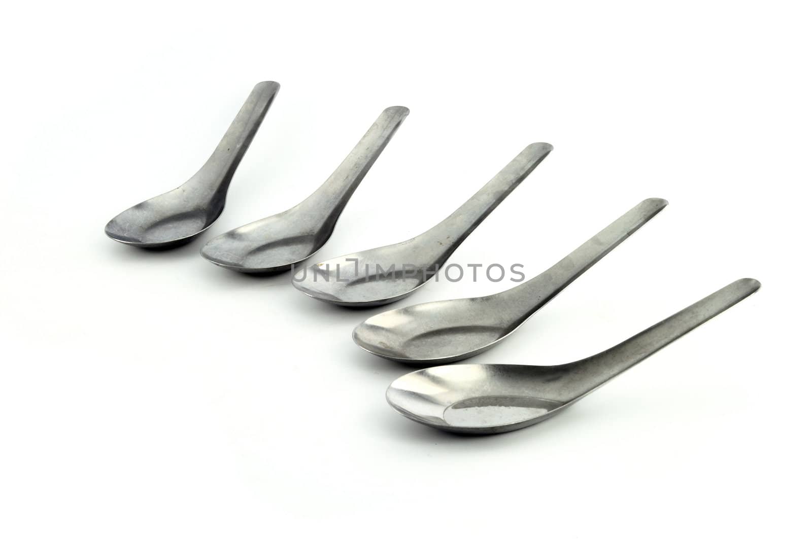 asian spoon isolated on a white studio background by geargodz