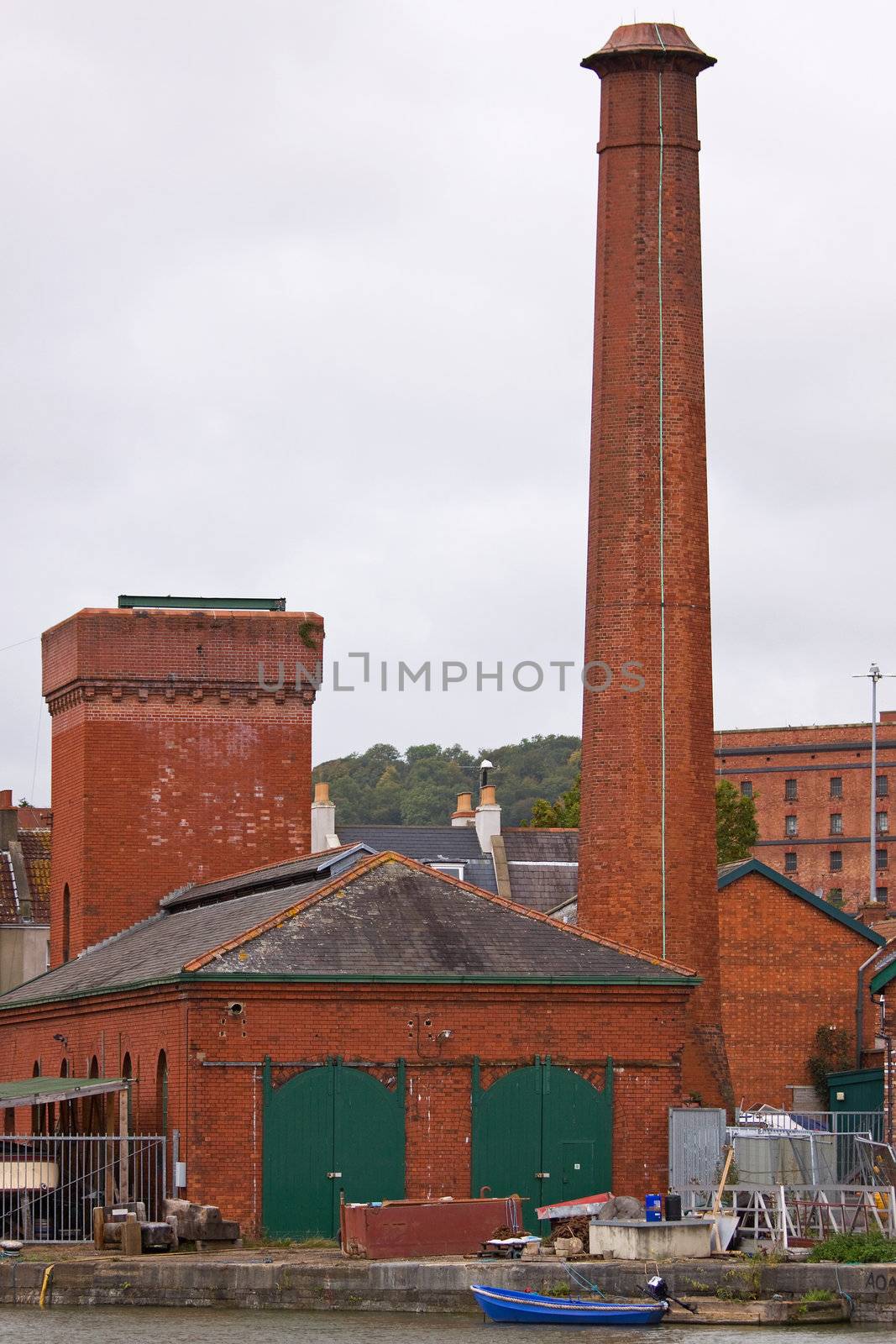 Industrial brickwork in Bristol harbour