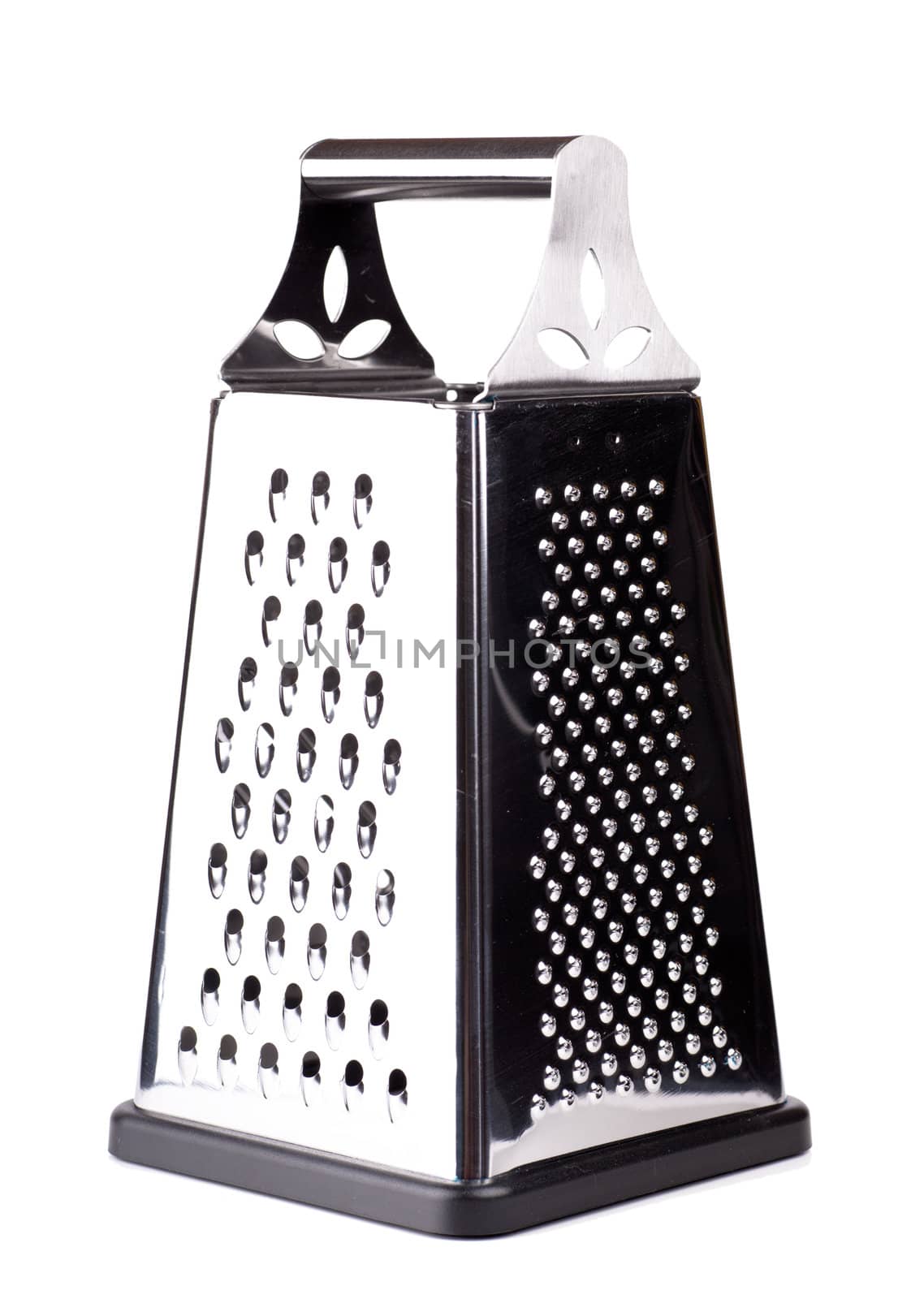 Single kitchen grater isolated over white background