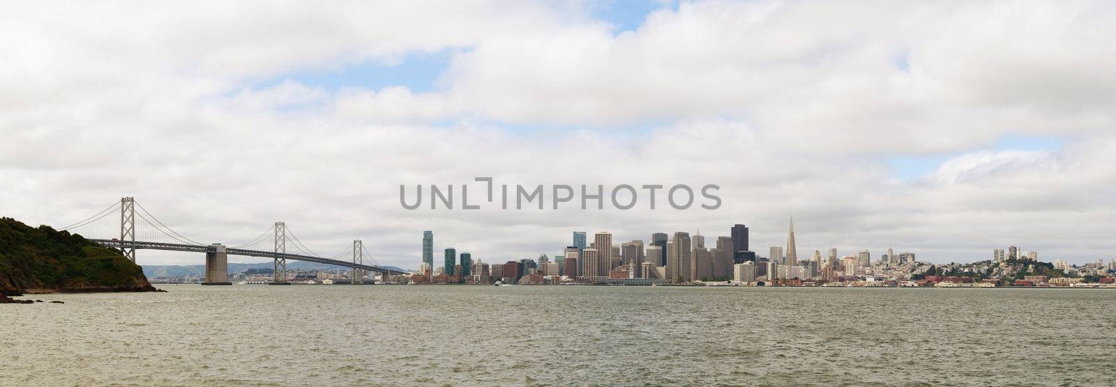Panoramic view to the downtown of San Francisco by AndreyKr