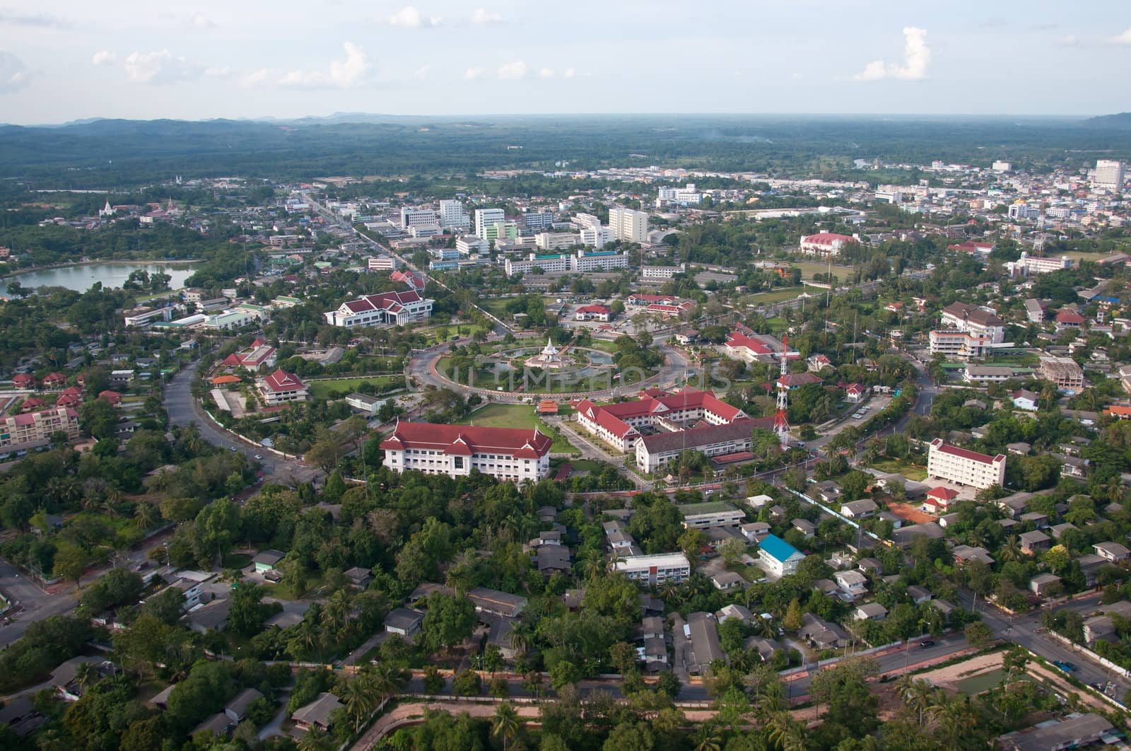 cityscape of yala city, thailand