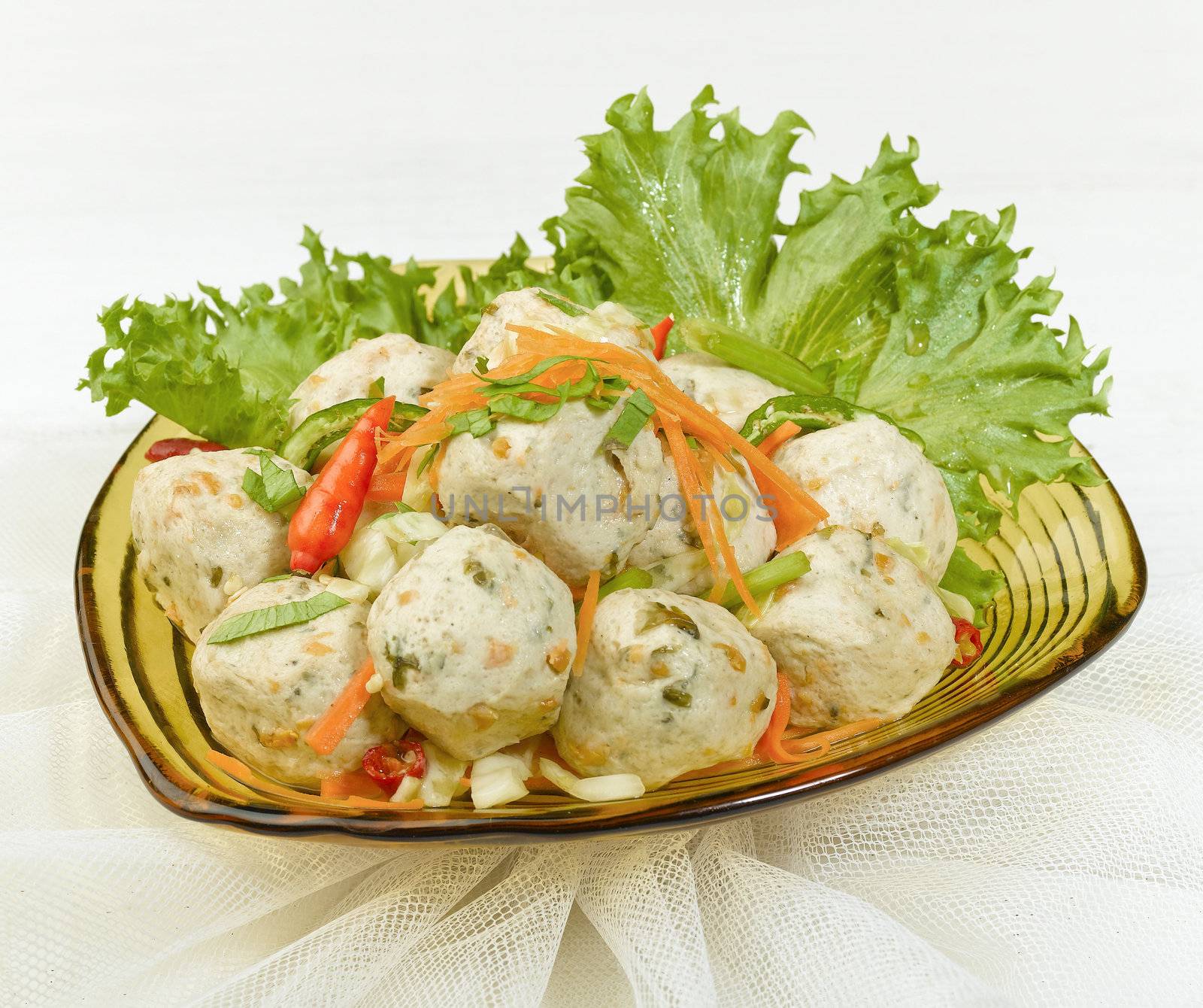 Vegetarian fish ball easy cooking great for health