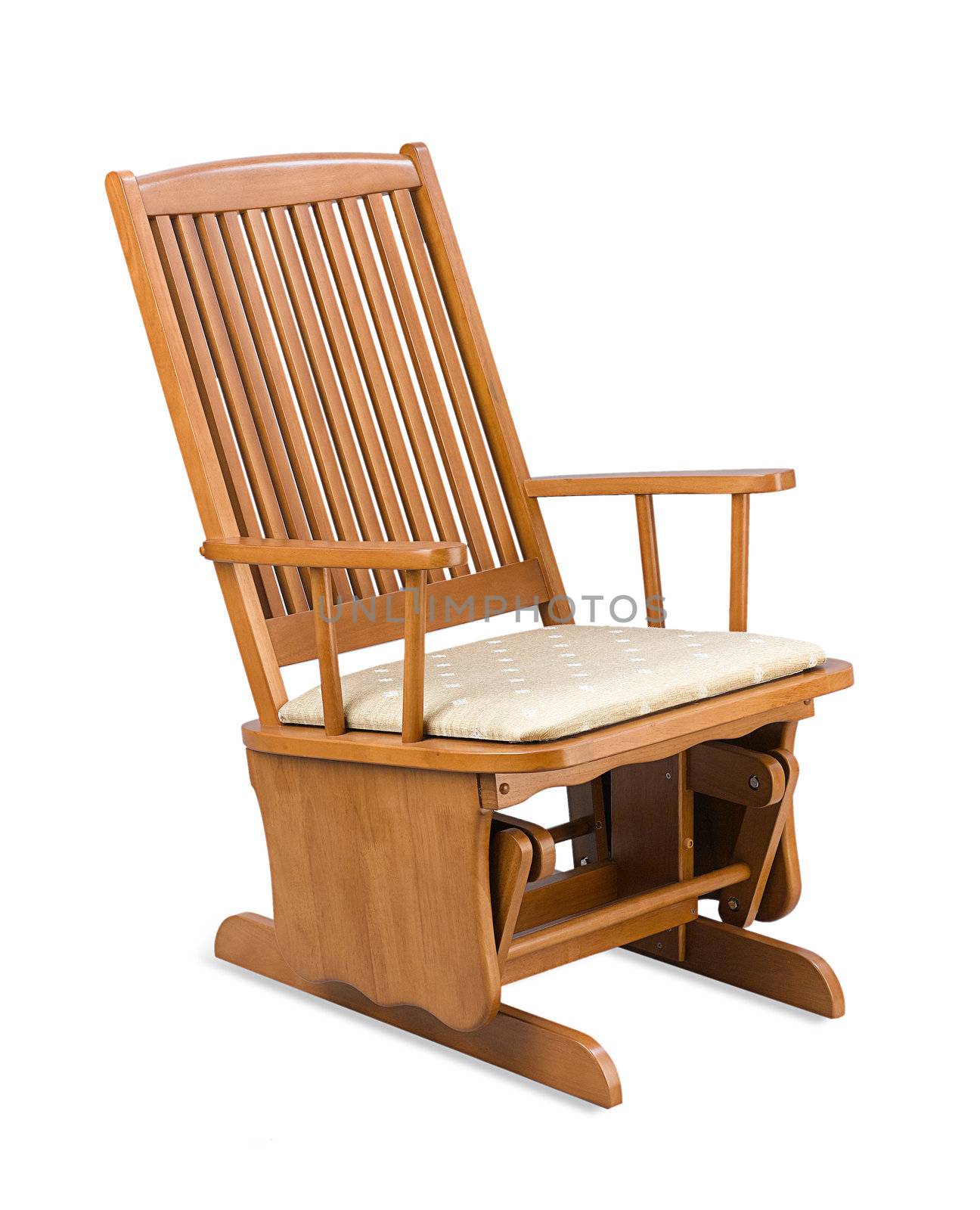 wooden rocking chair for relaxing day