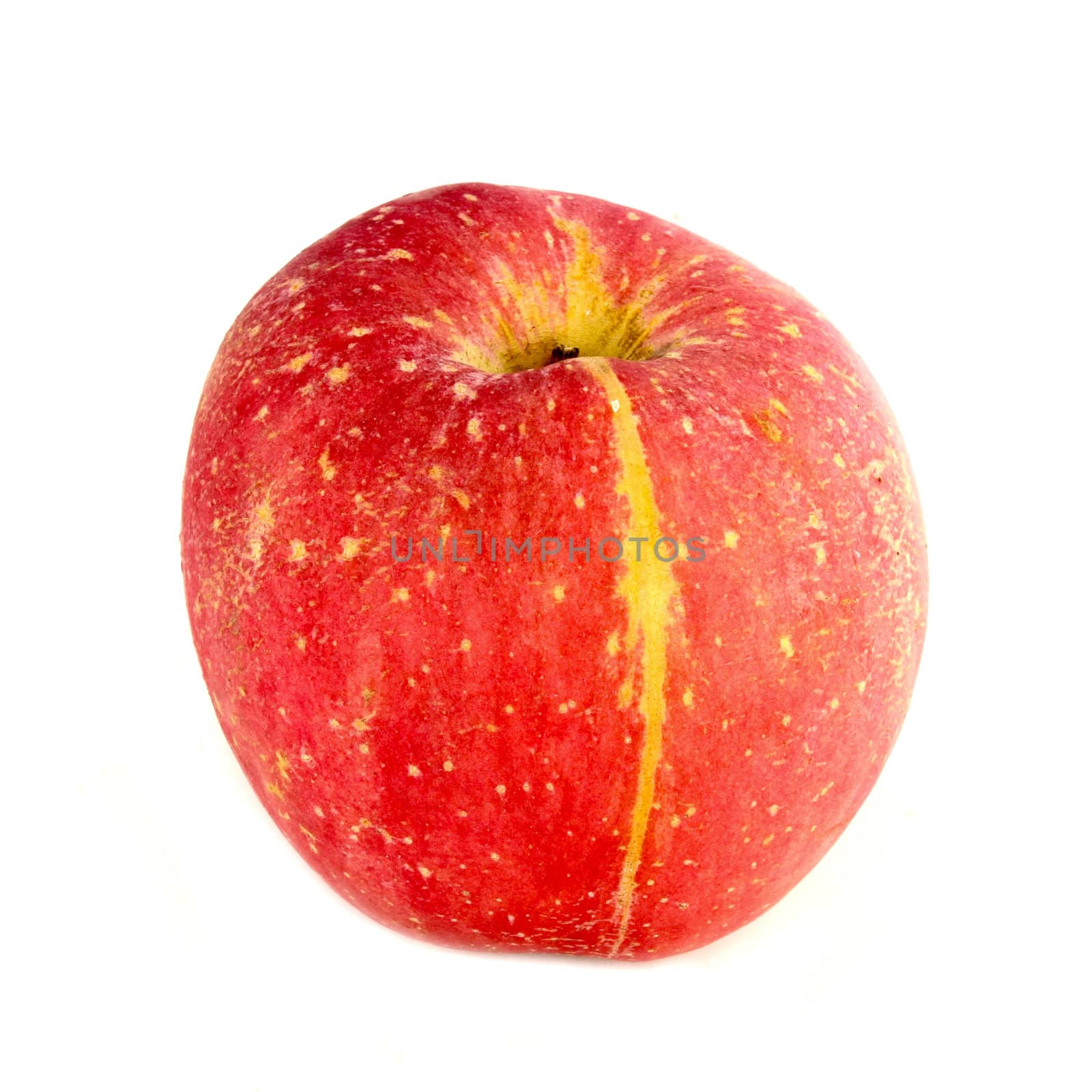 apple on white background by geargodz