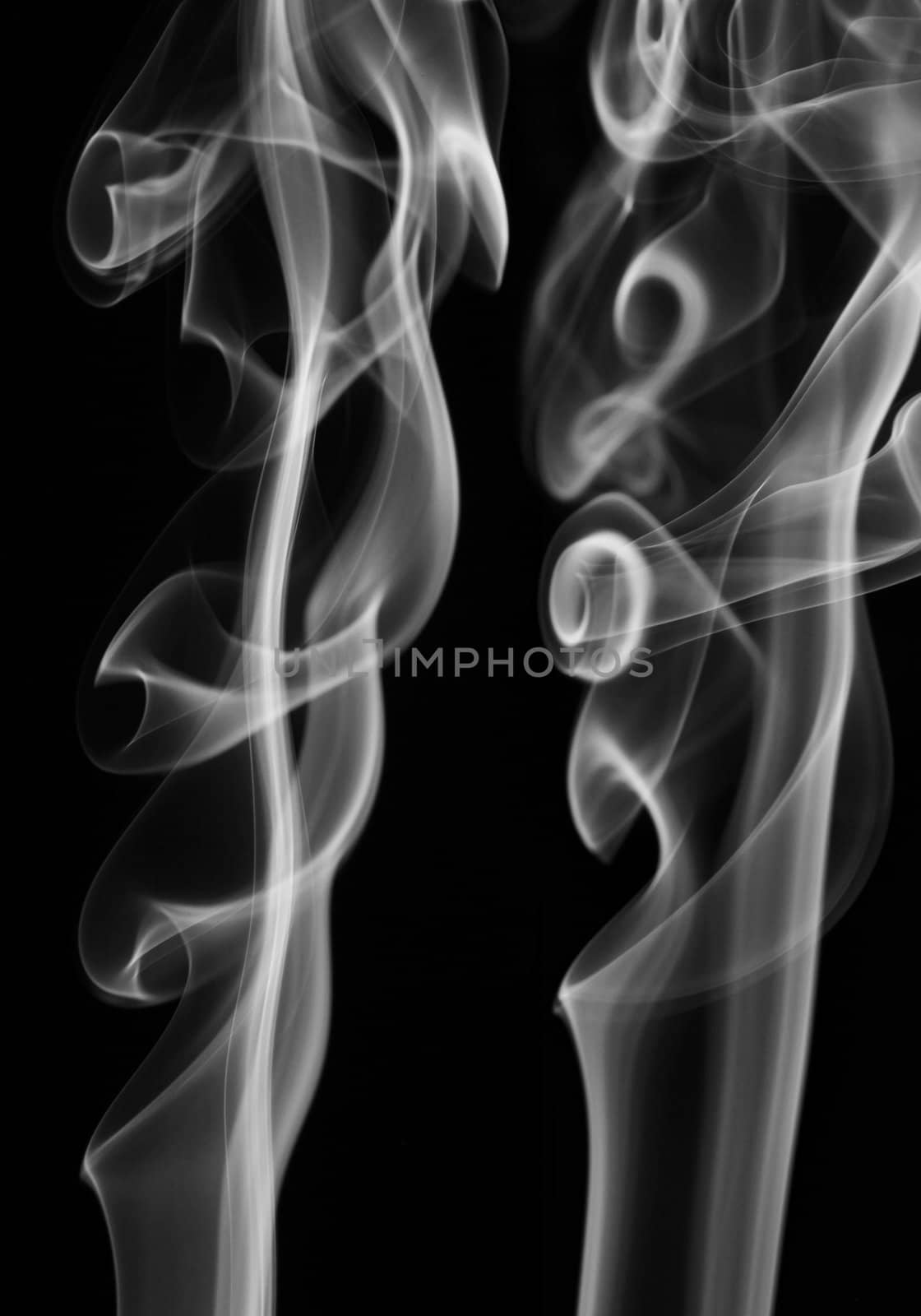 Abstract smoke on black