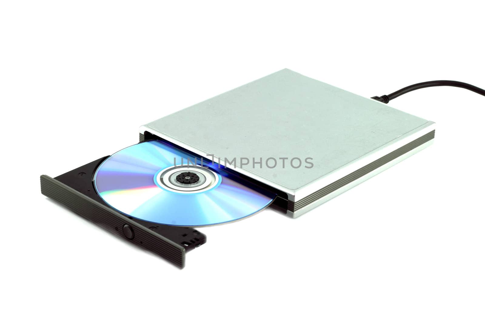 CD & DVD External Portable on white background