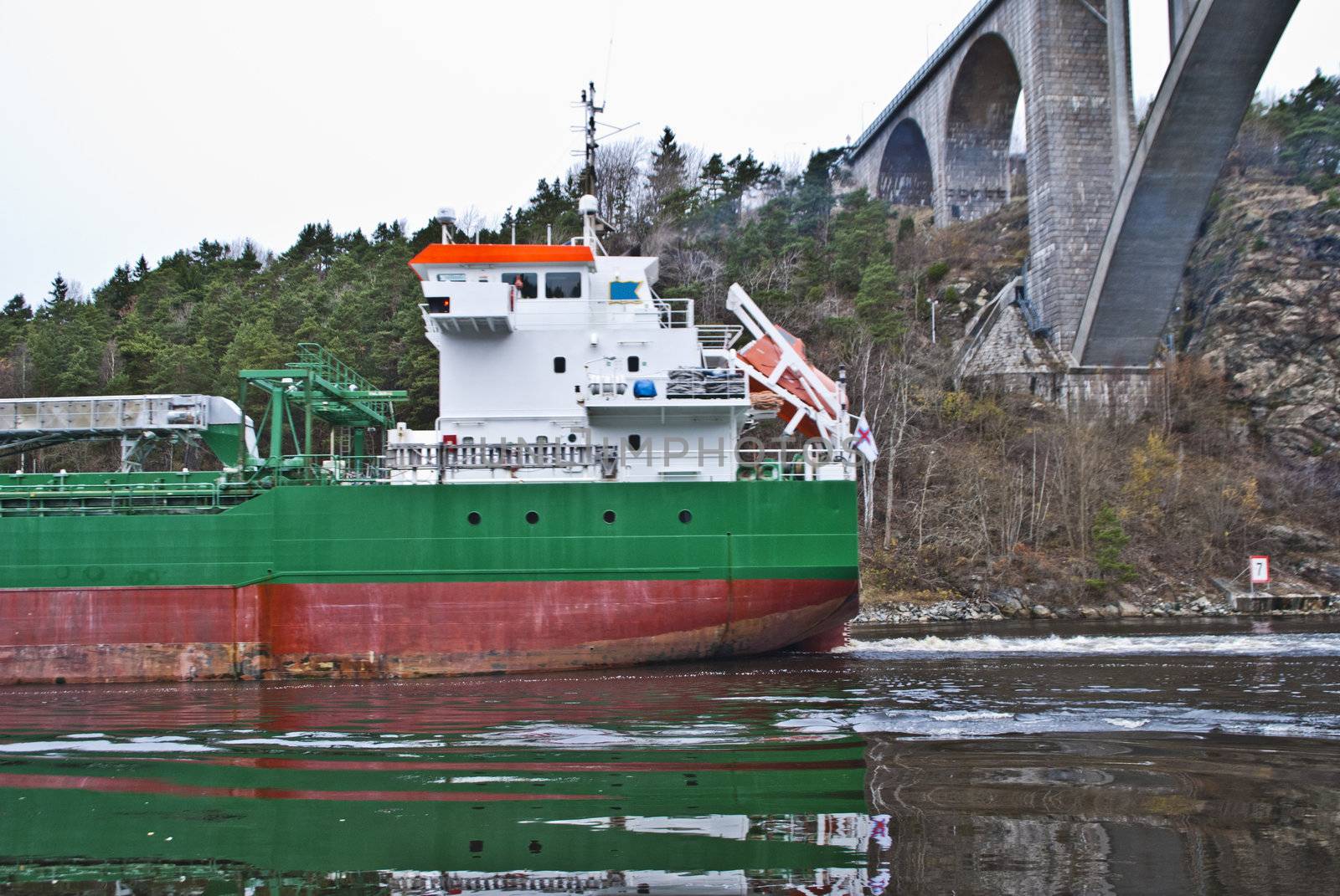 cargo ship in ringdalsfjord, image 3 by steirus