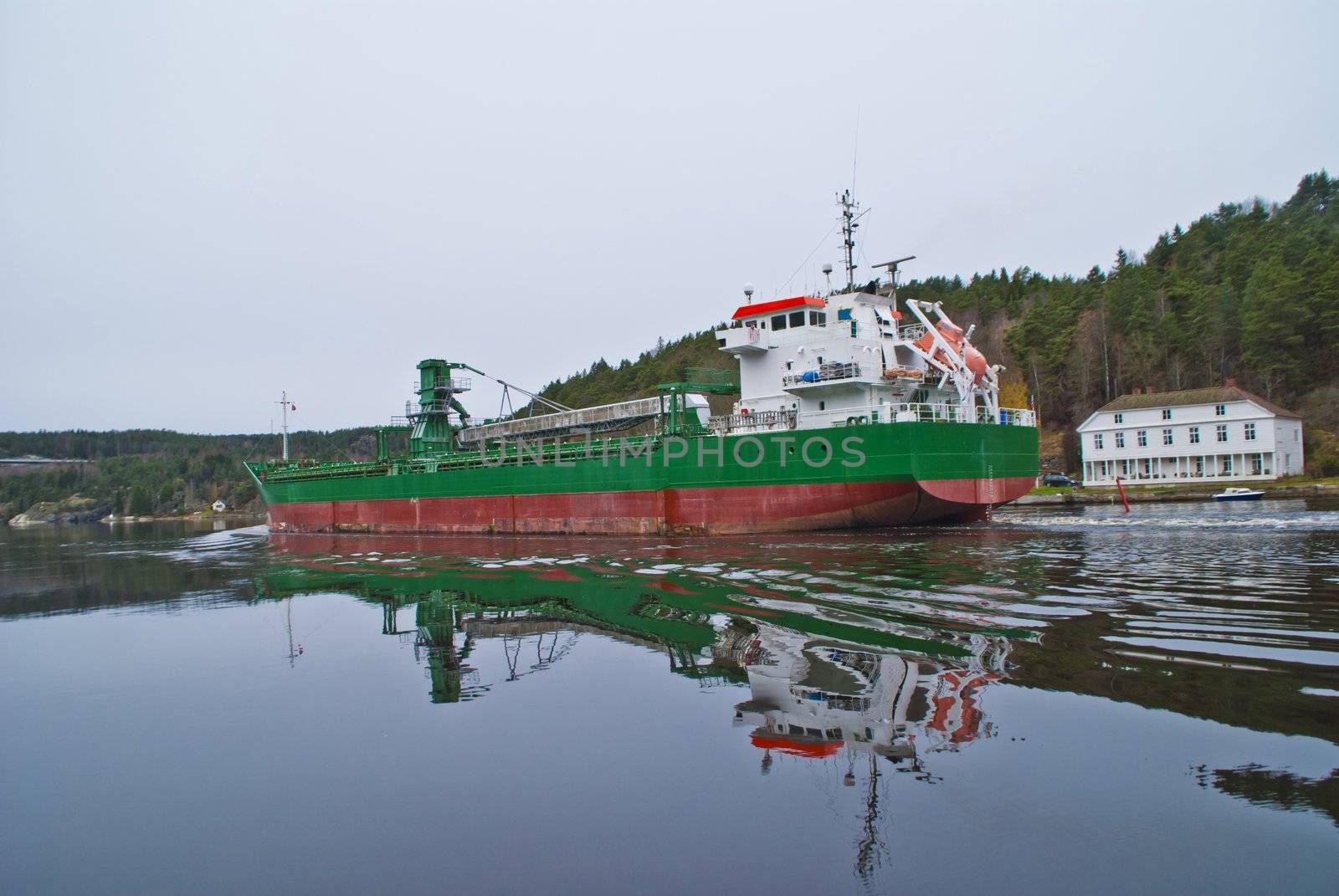 cargo ship in ringdalsfjord, image 5 by steirus