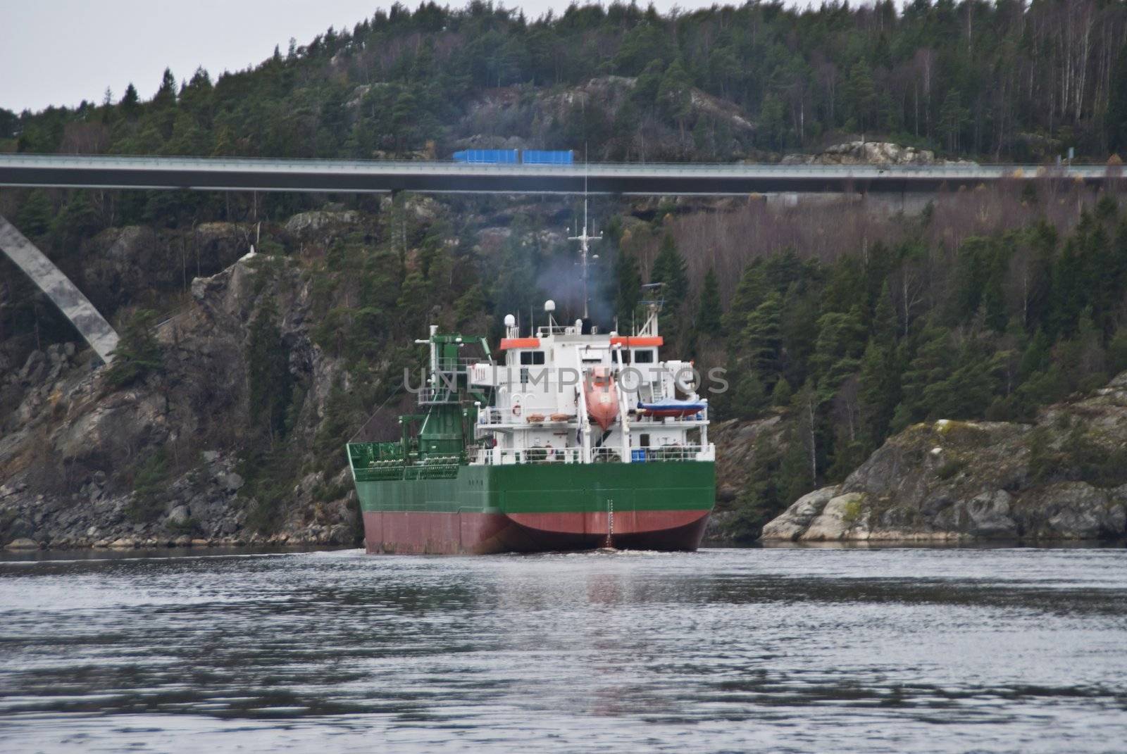 cargo ship in ringdalsfjord, image 7 by steirus