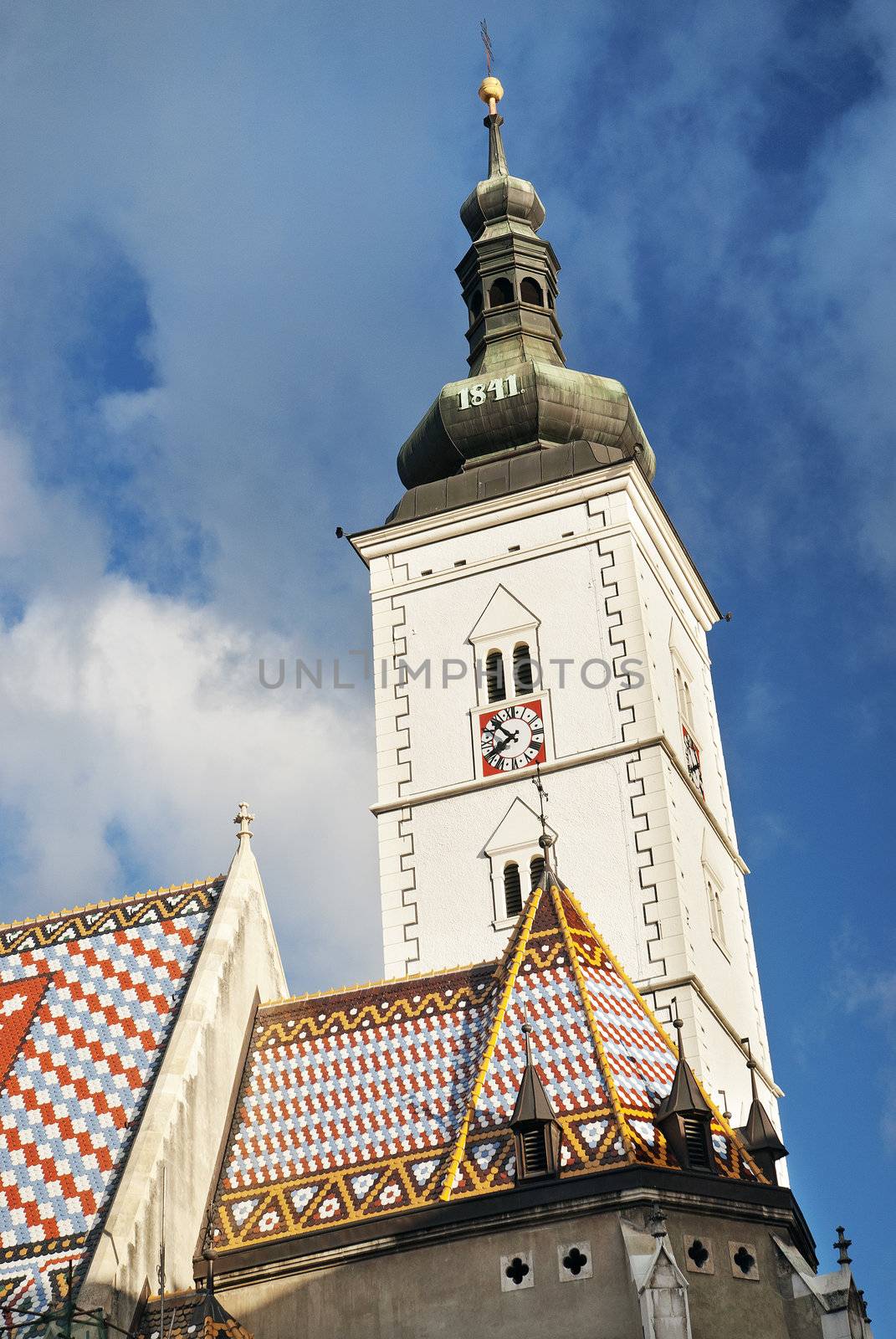 church spire in zagreb croatia by jackmalipan