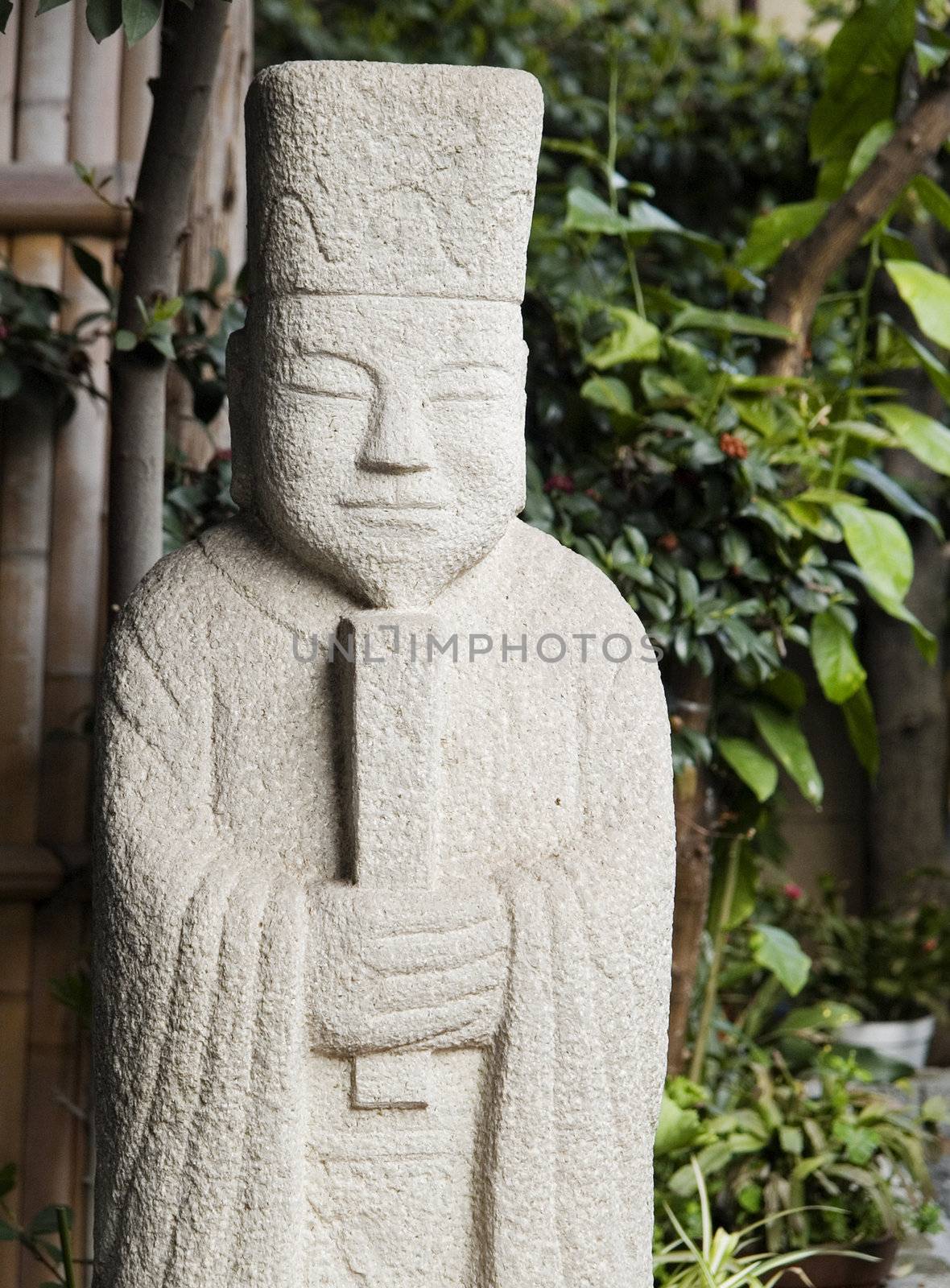 religious figure in urban tokyo japan