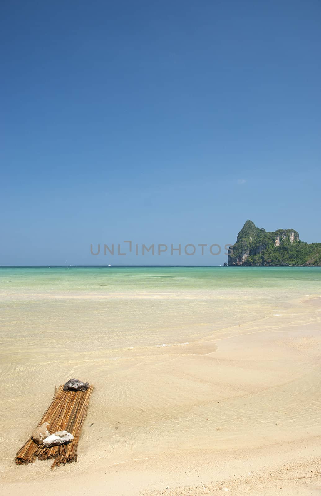 tropical beach in ko phi phi thailand by jackmalipan