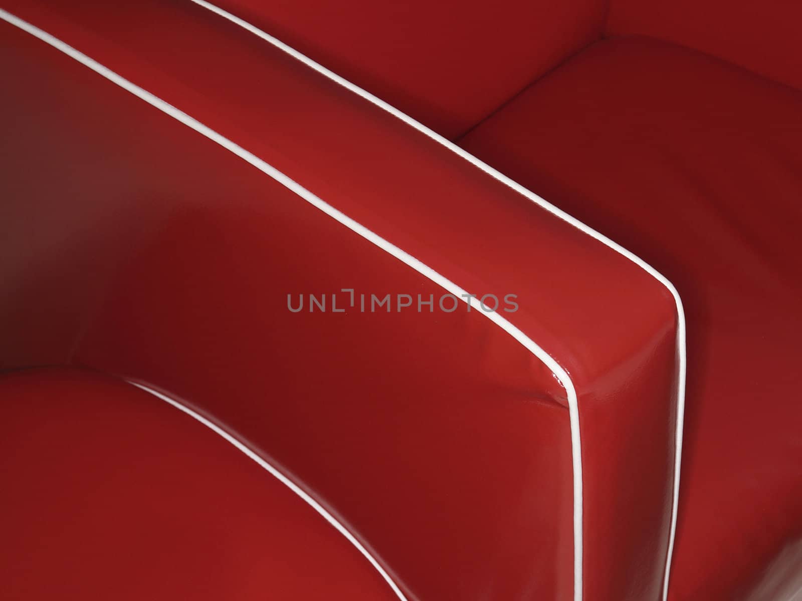 abstract photo of red sofa