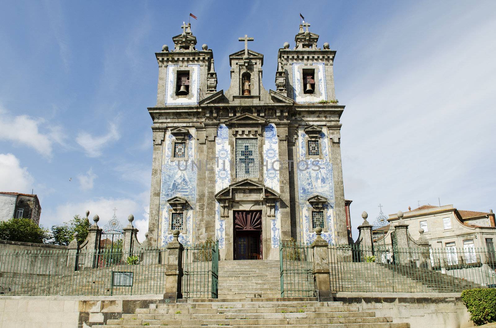 santo ildefonso baroque church in porto portugal