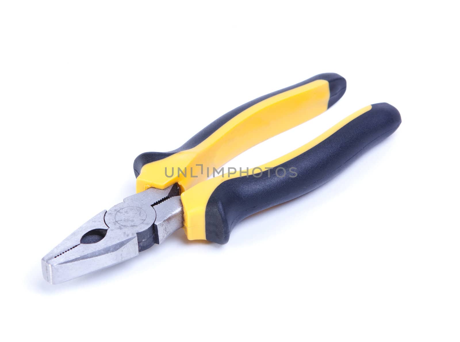 the pliers isolated on the white background