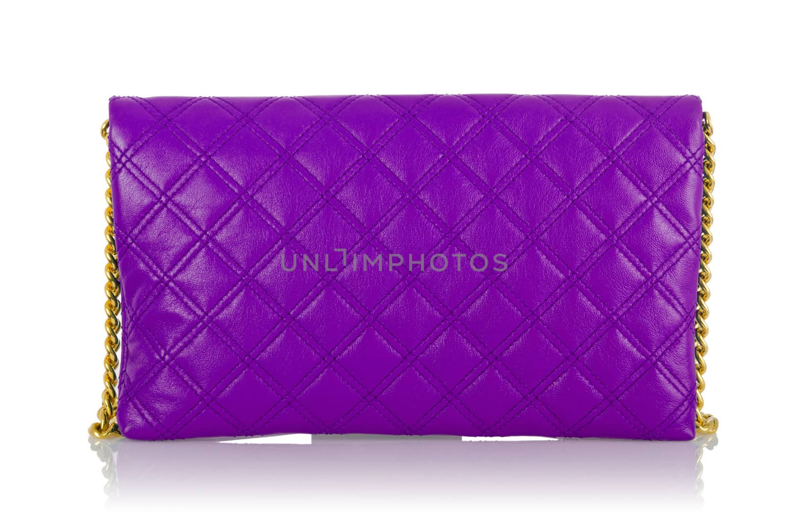 Elegant woman bag isolated on white