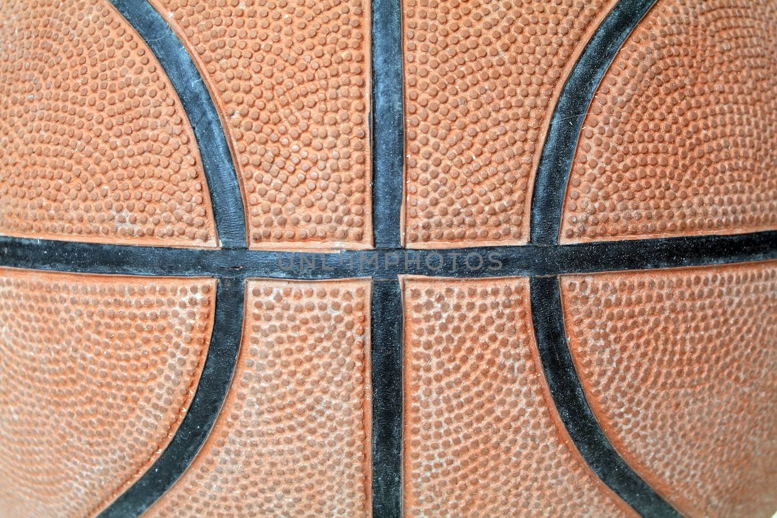 leather textured basketball background