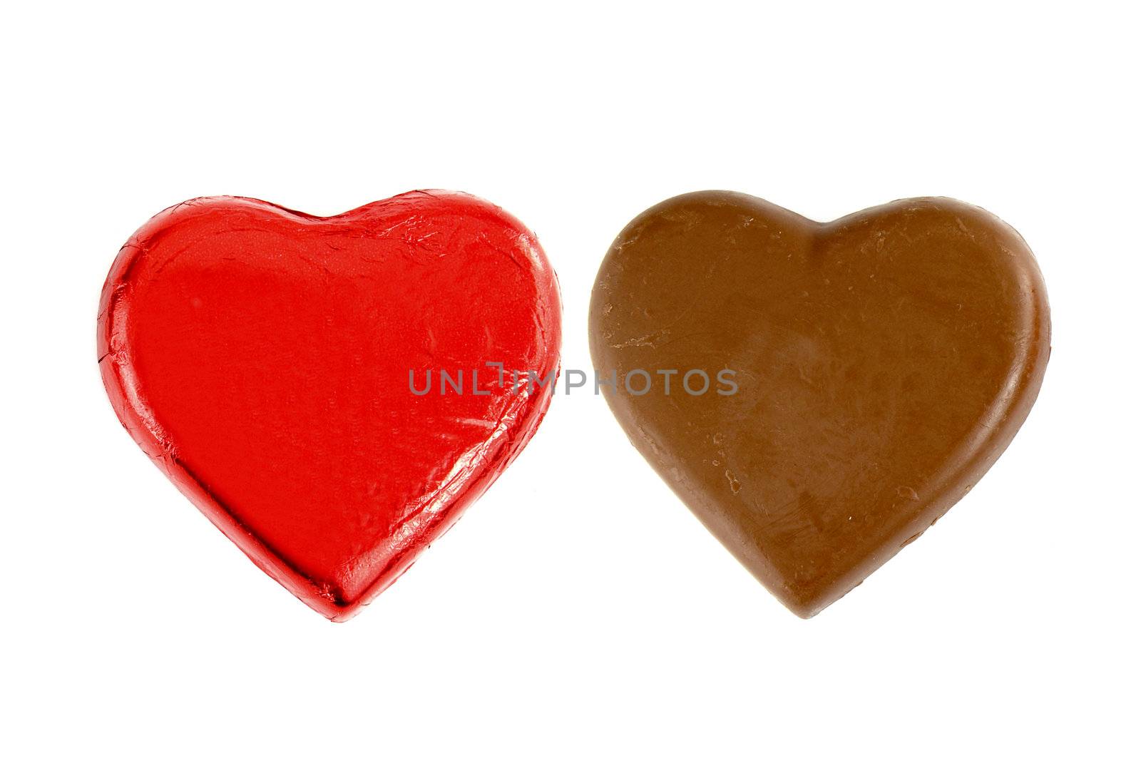 chocolates, Heart shape, isolate on white background