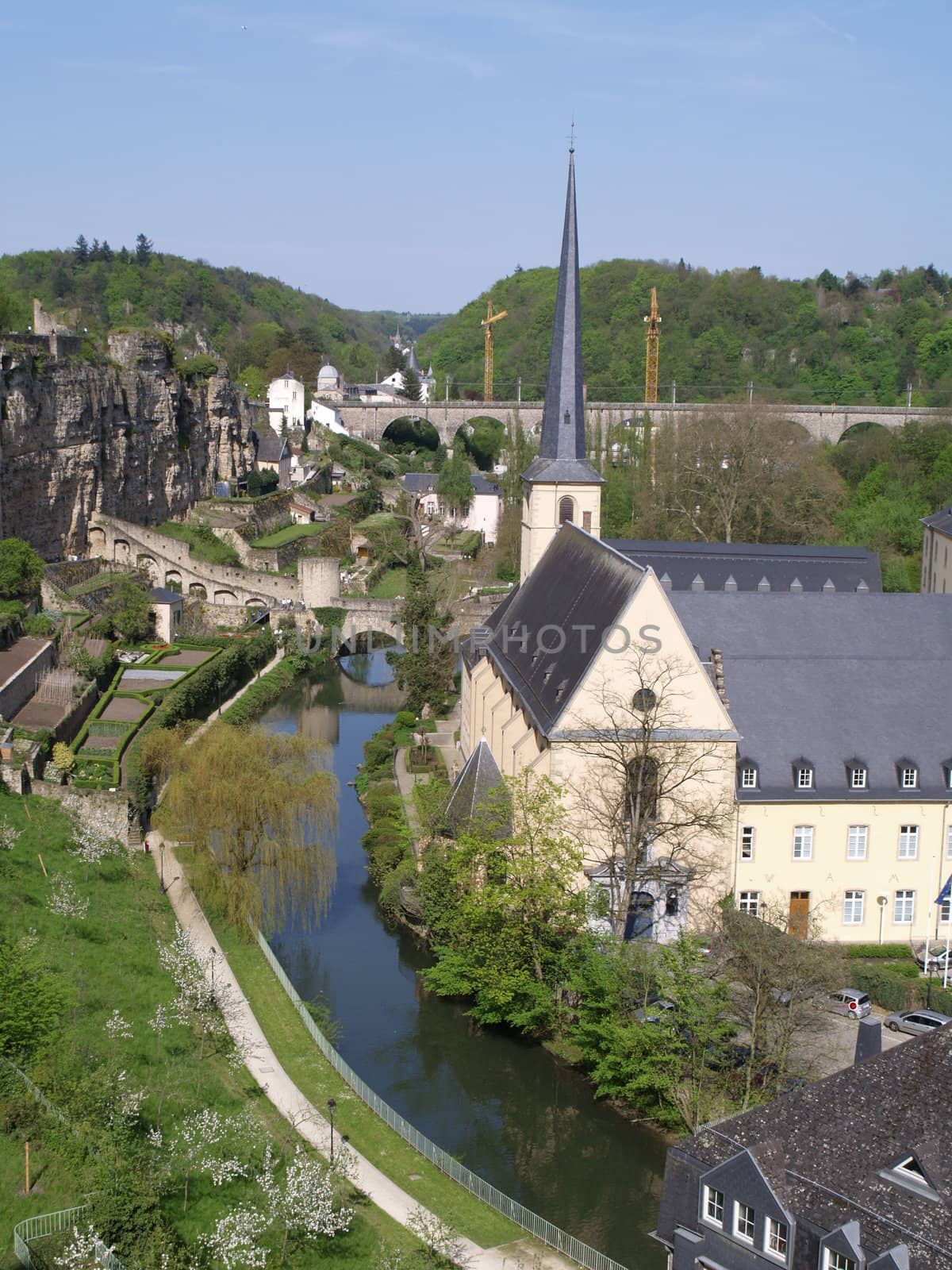 View of Luxembourg city.