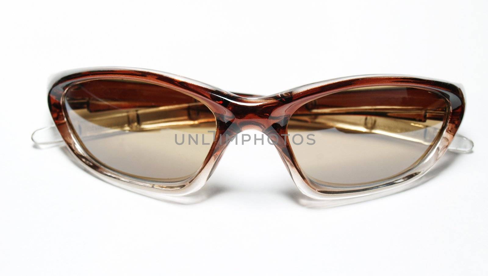 Isolated brown sunglasses