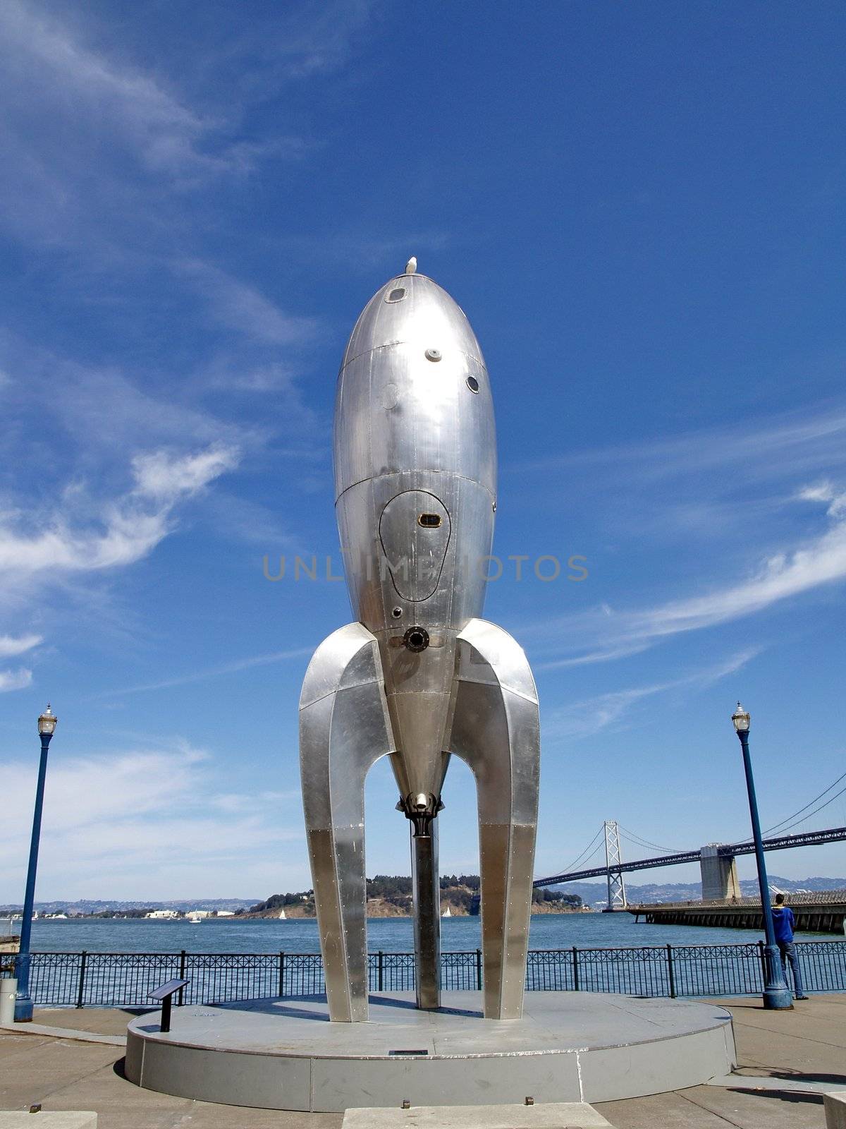 Gothic rocketship in San Francisco bay