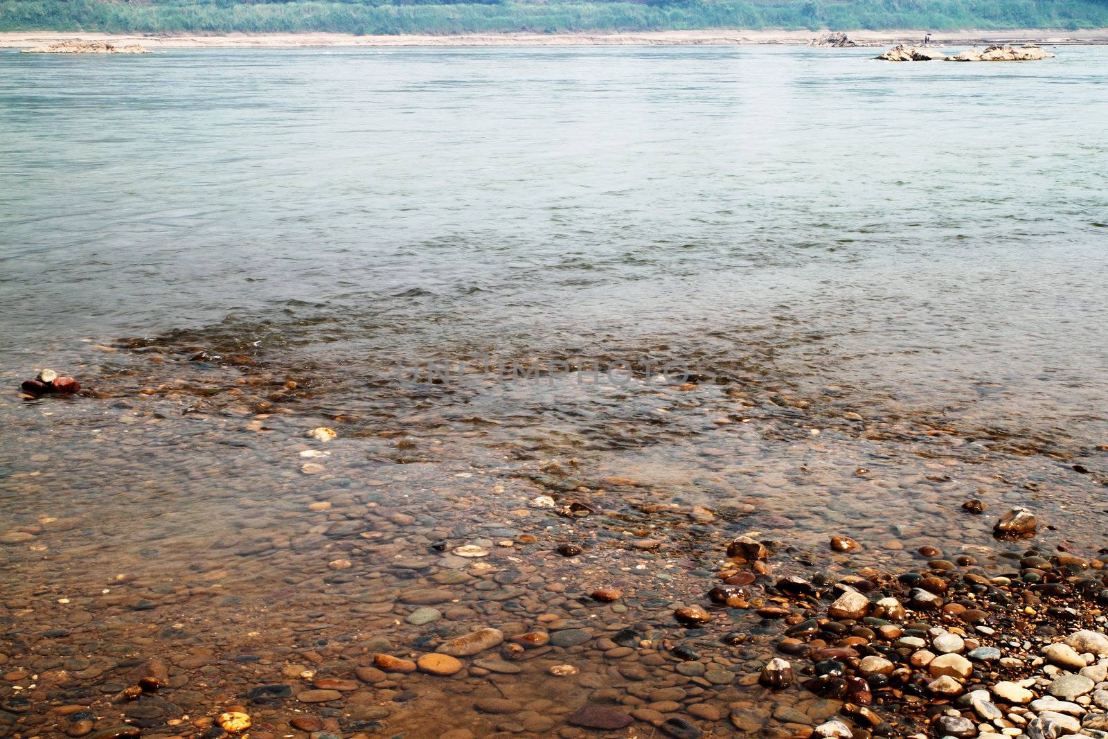 Mekong river in the Kaeng Kood Koo of Chiangkhan,Loei,Thailand by geargodz