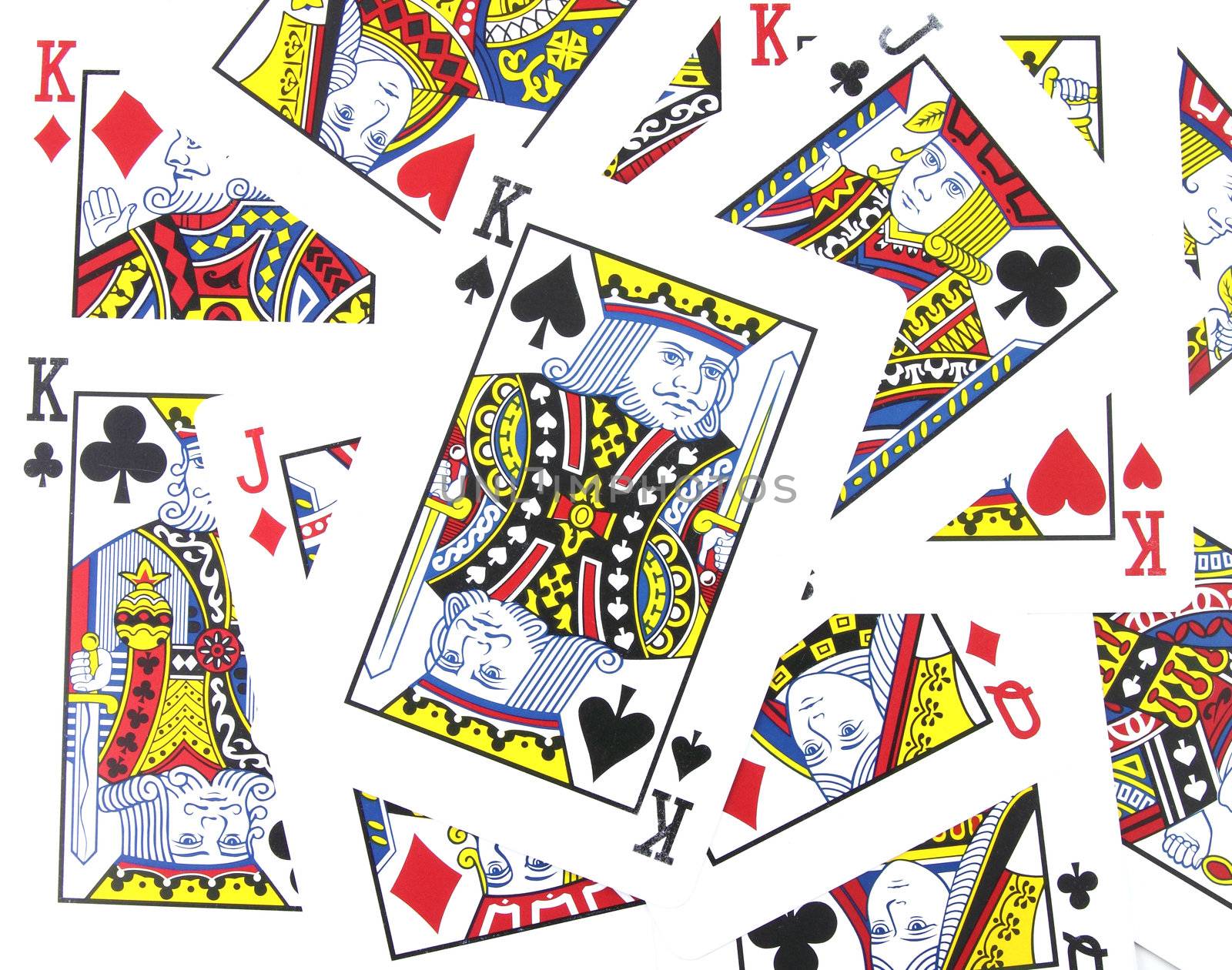 Jack, Queen, King Playing cards Background by geargodz