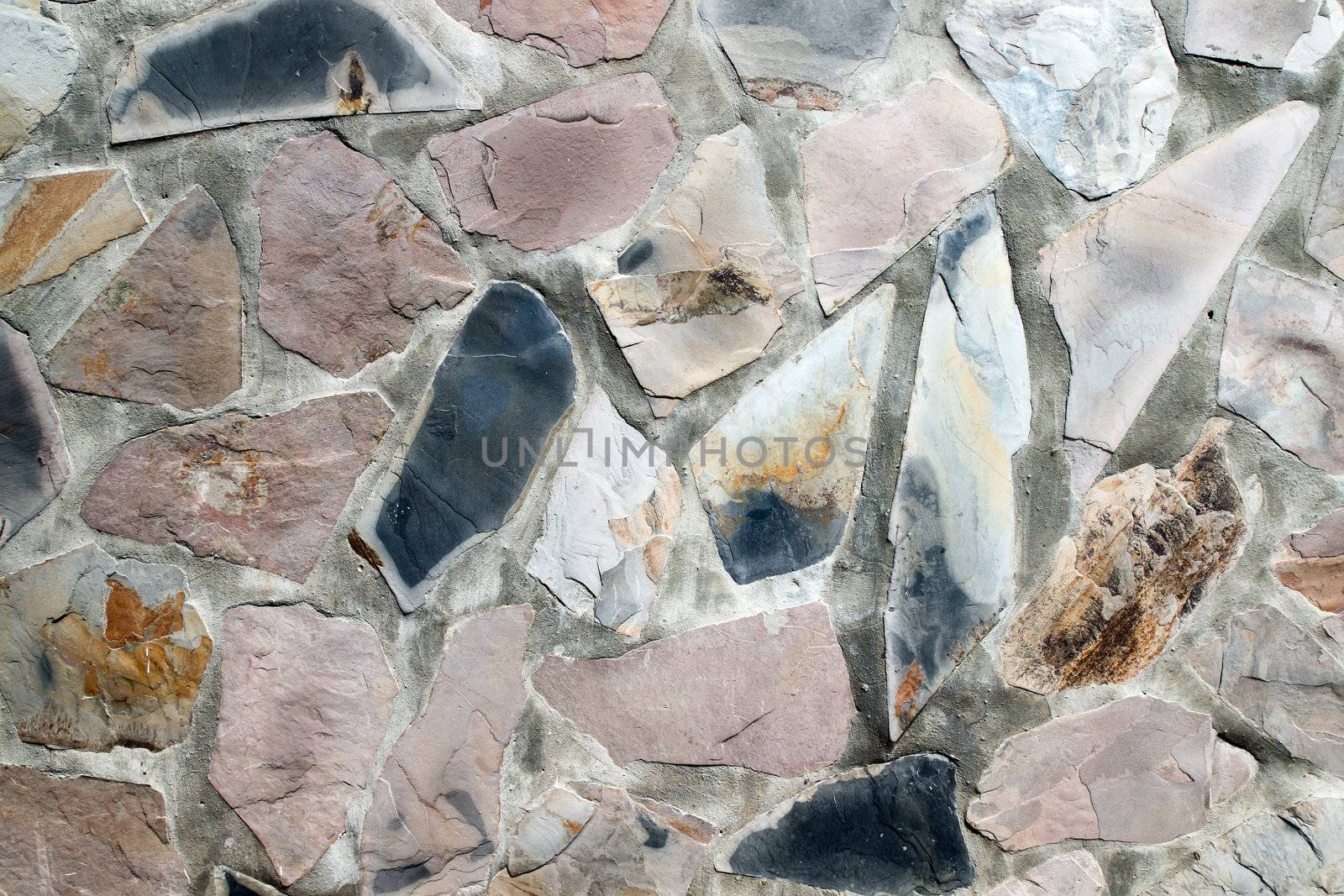 masonry wall with irregular shaped stones