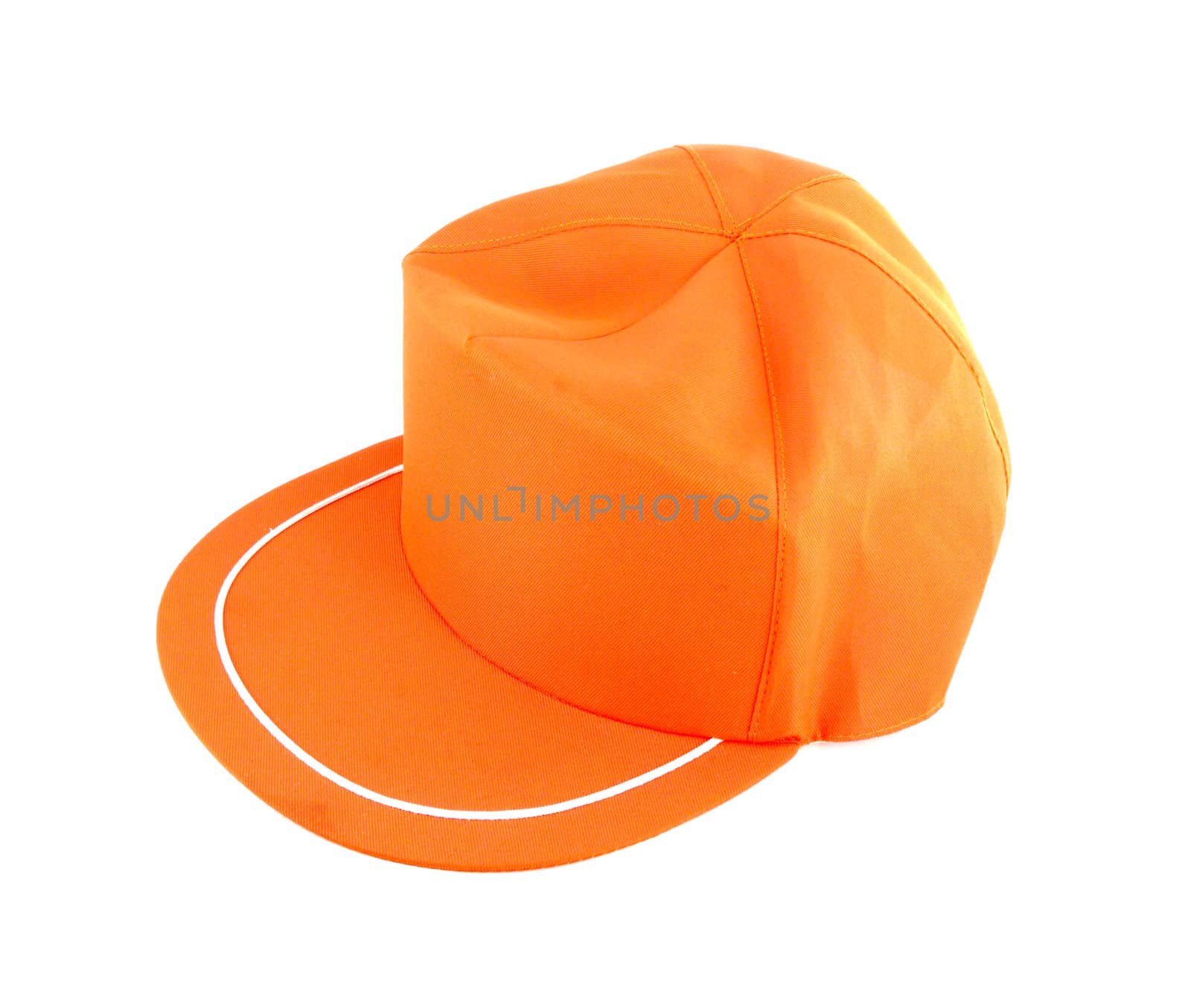 Orange Cap isolated on white background