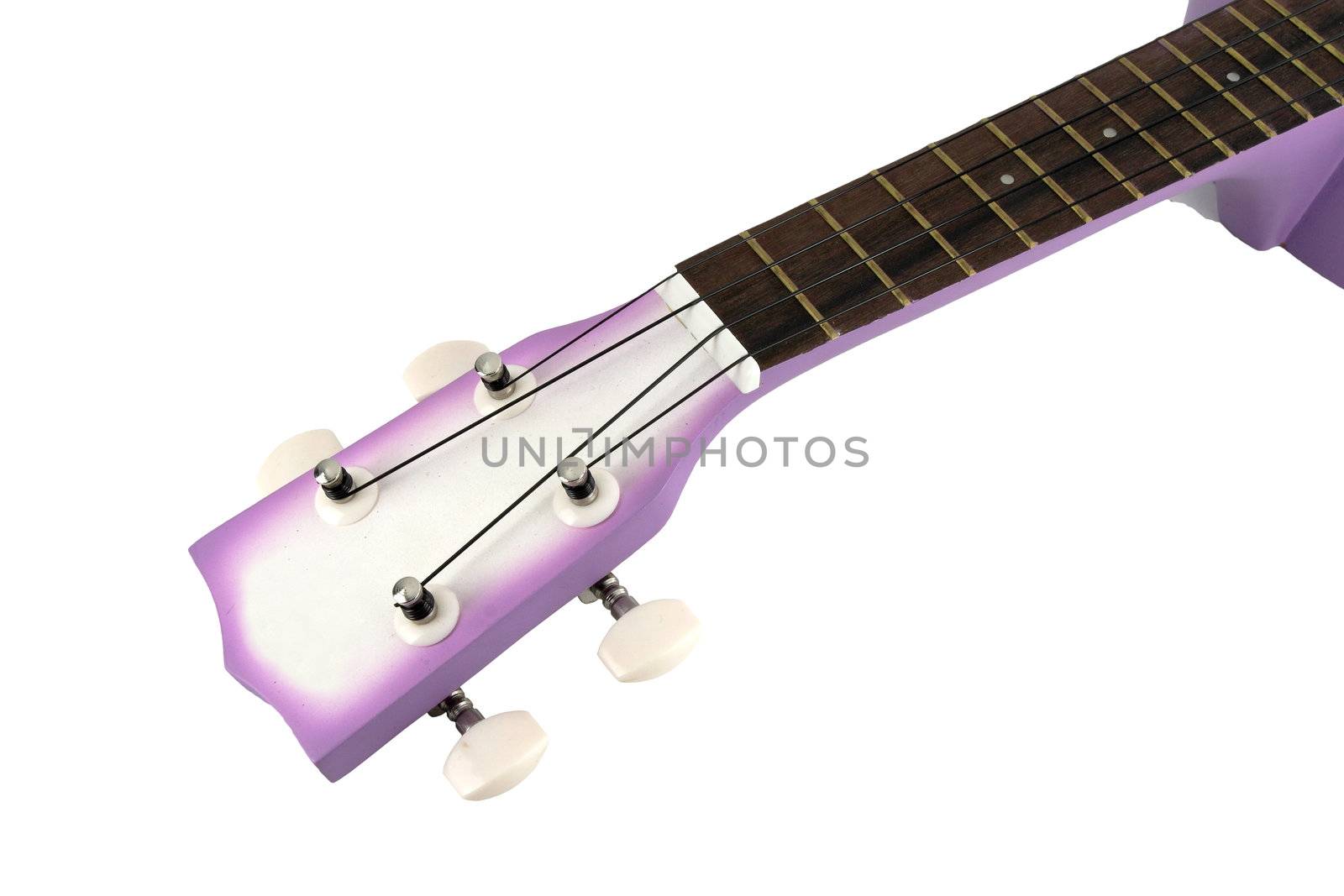 Ukulele guitar on white background by geargodz