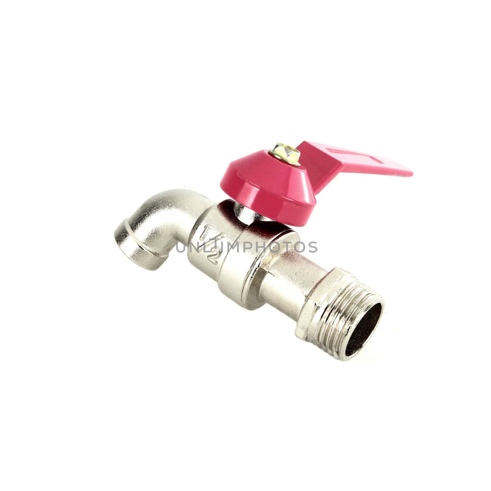 Water valve on white background by geargodz