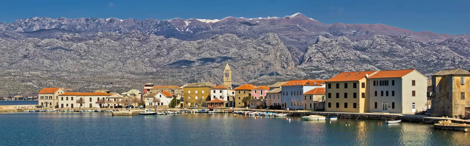 Town of Vinjerac in front of Paklenica National park by xbrchx