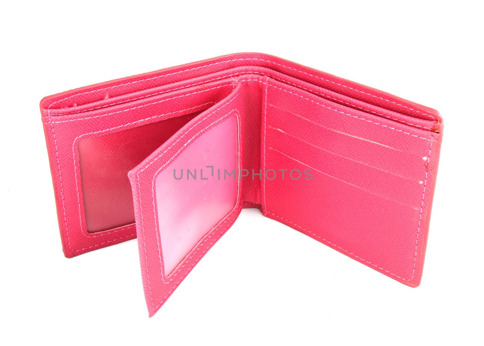 inside of pink purse on white background  by geargodz