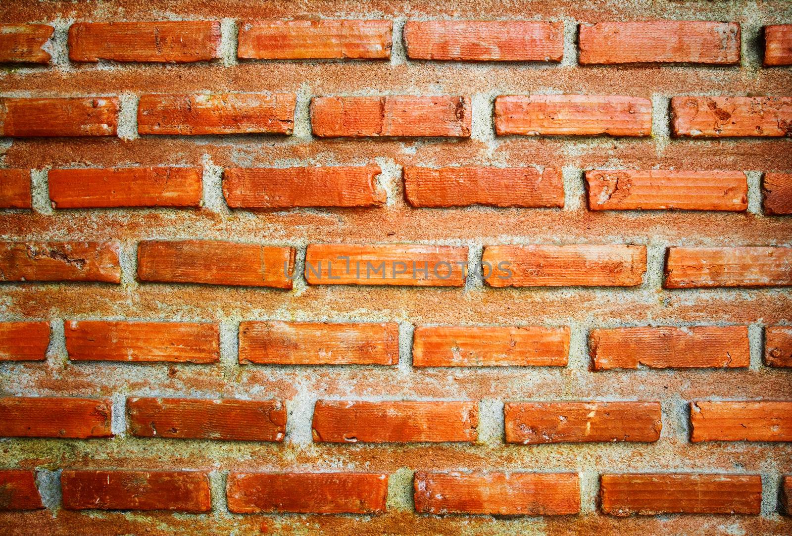 close-up brick wall background by geargodz