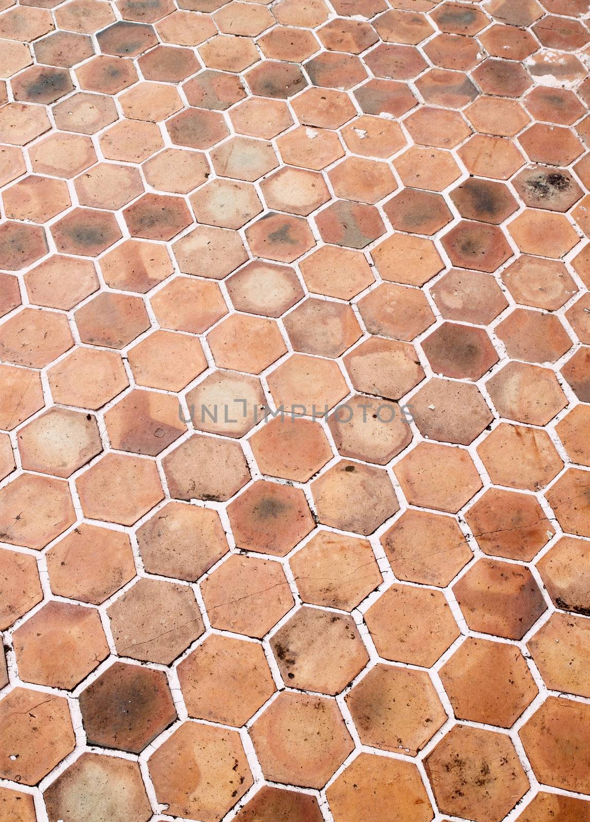 hexagon walkway background