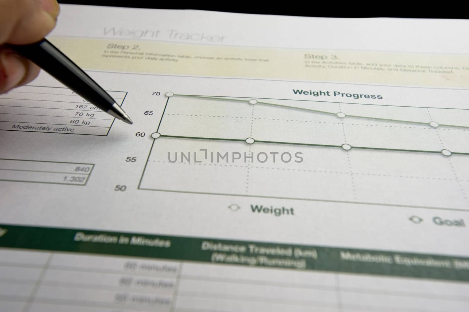 Workout calculation and training paper