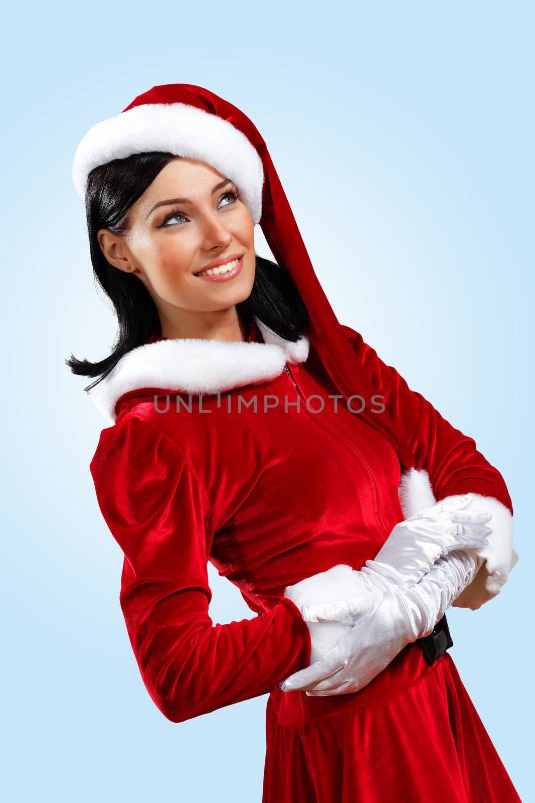 pretty santa girl by sergey_nivens