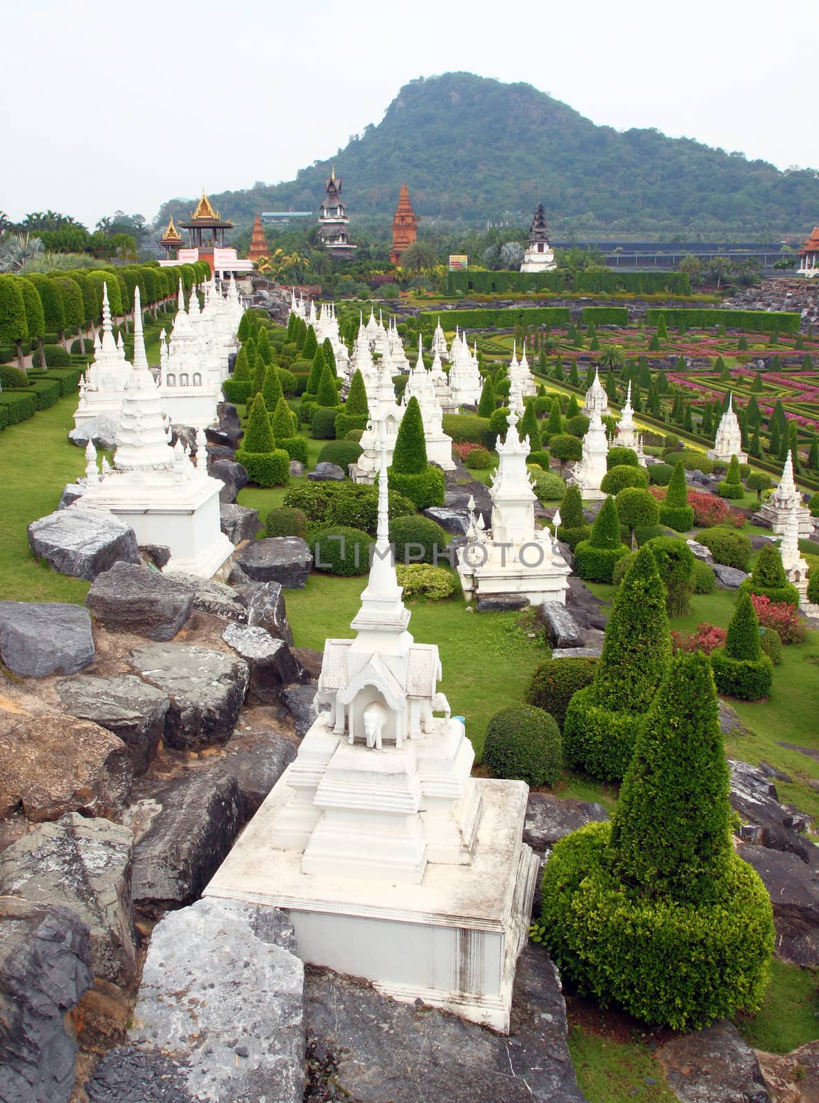 Cemetery in national park Nonh Nooch in Thailand