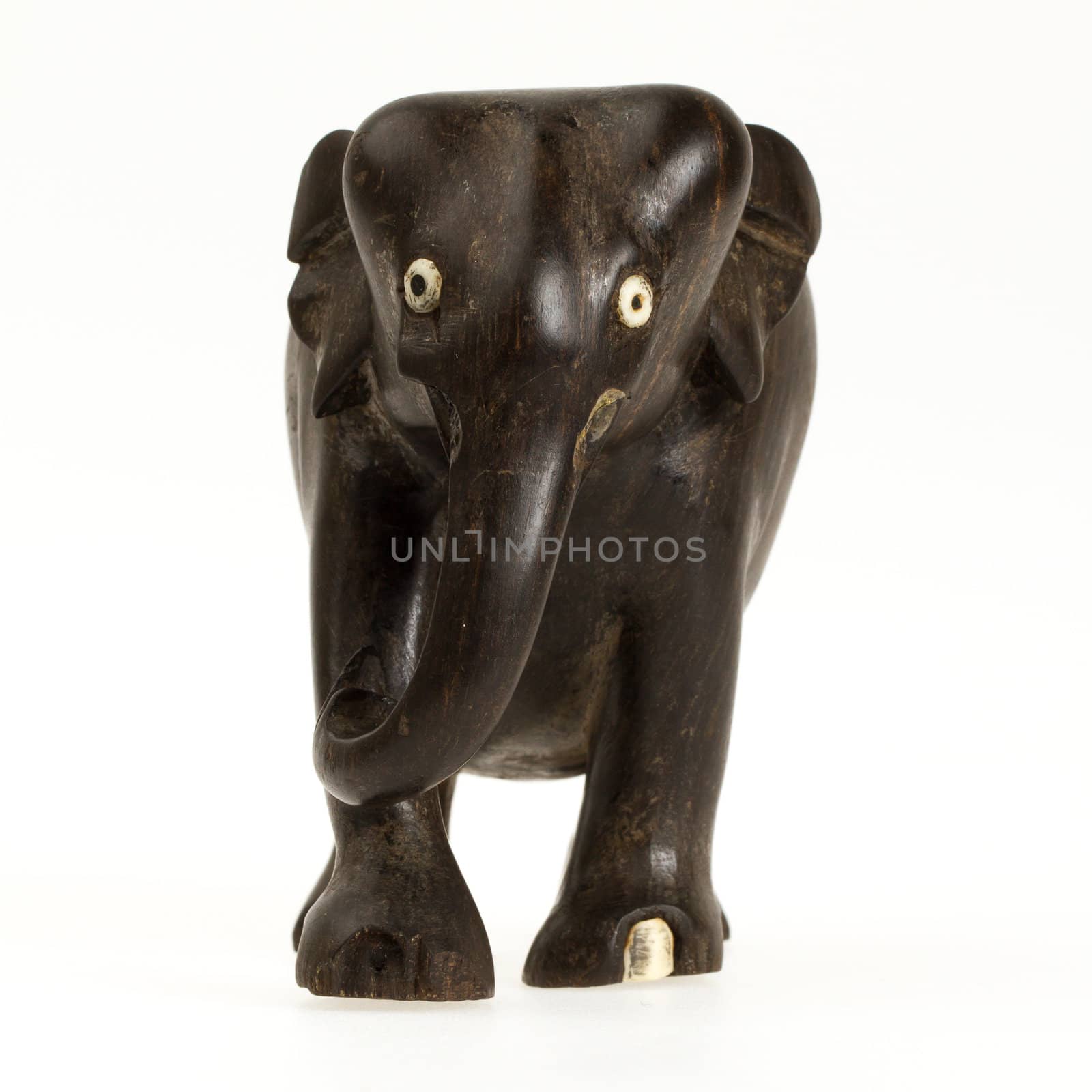 Very old ivory statue of an elephant  by michaklootwijk