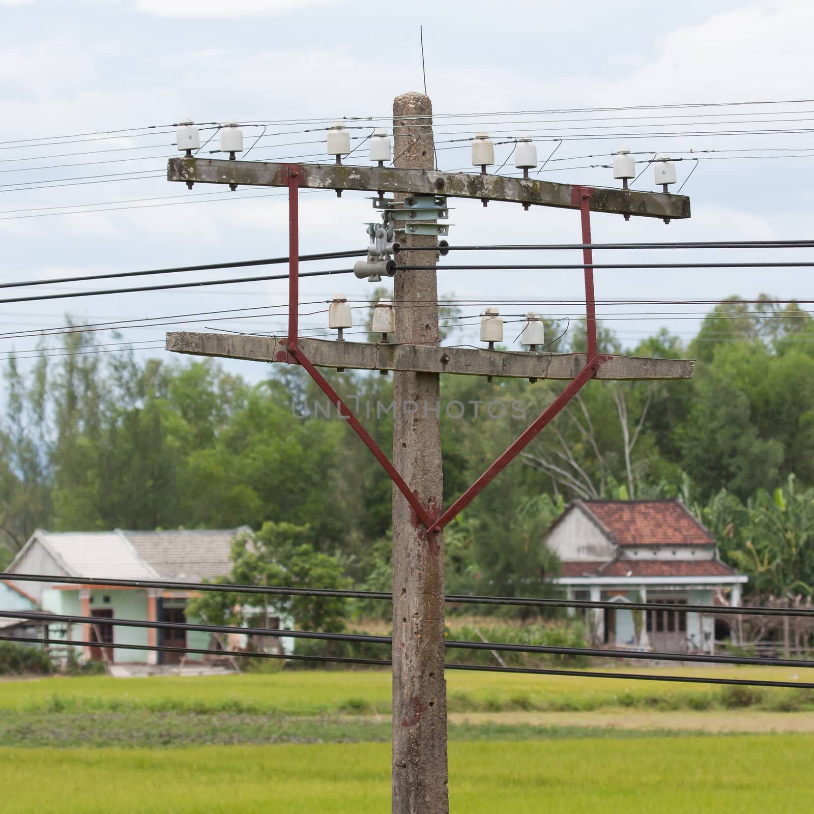Small electrical tower in Vietnam by michaklootwijk
